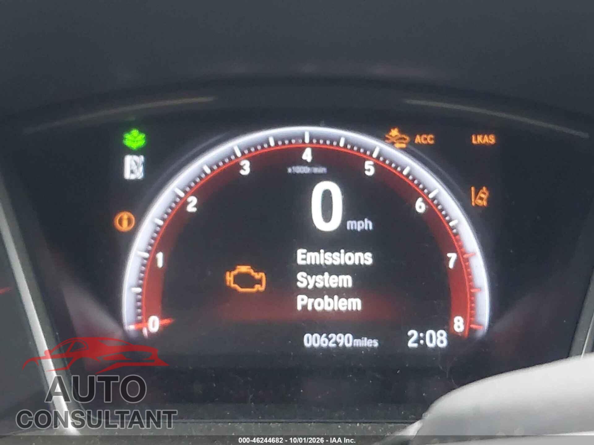 HONDA CIVIC 2019 - 2HGFC2F89KH602356