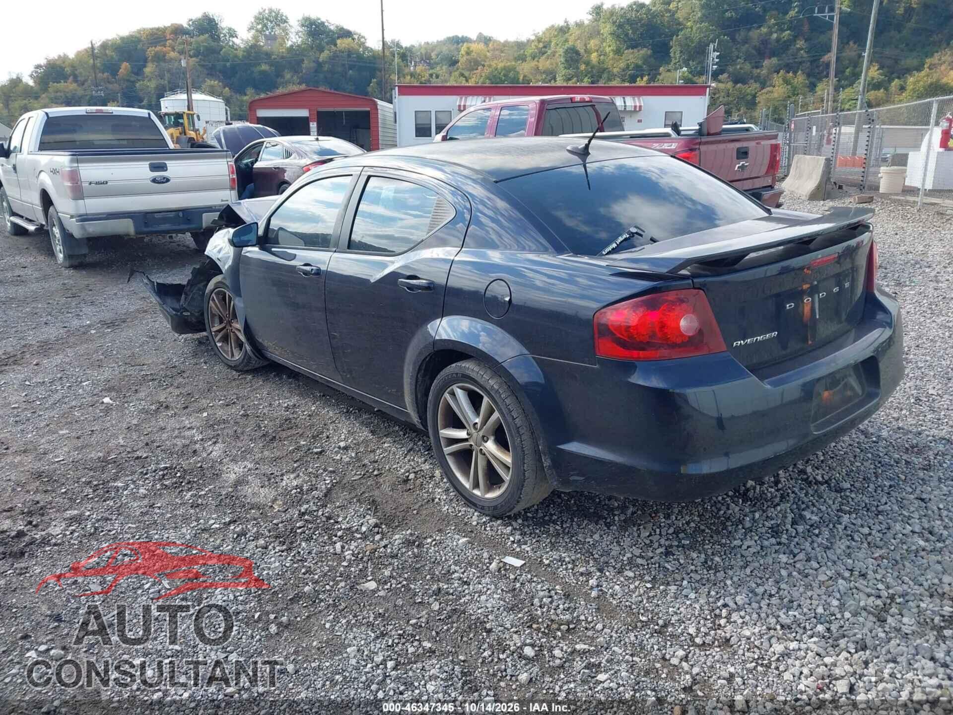 DODGE AVENGER 2012 - 1C3CDZAG8CN261003