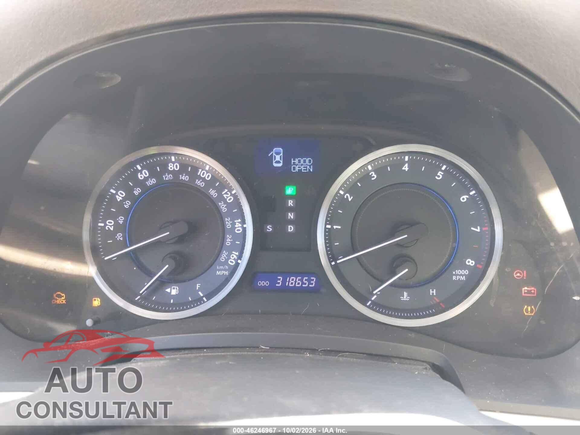 LEXUS IS 250 2012 - JTHCF5C28C5056859