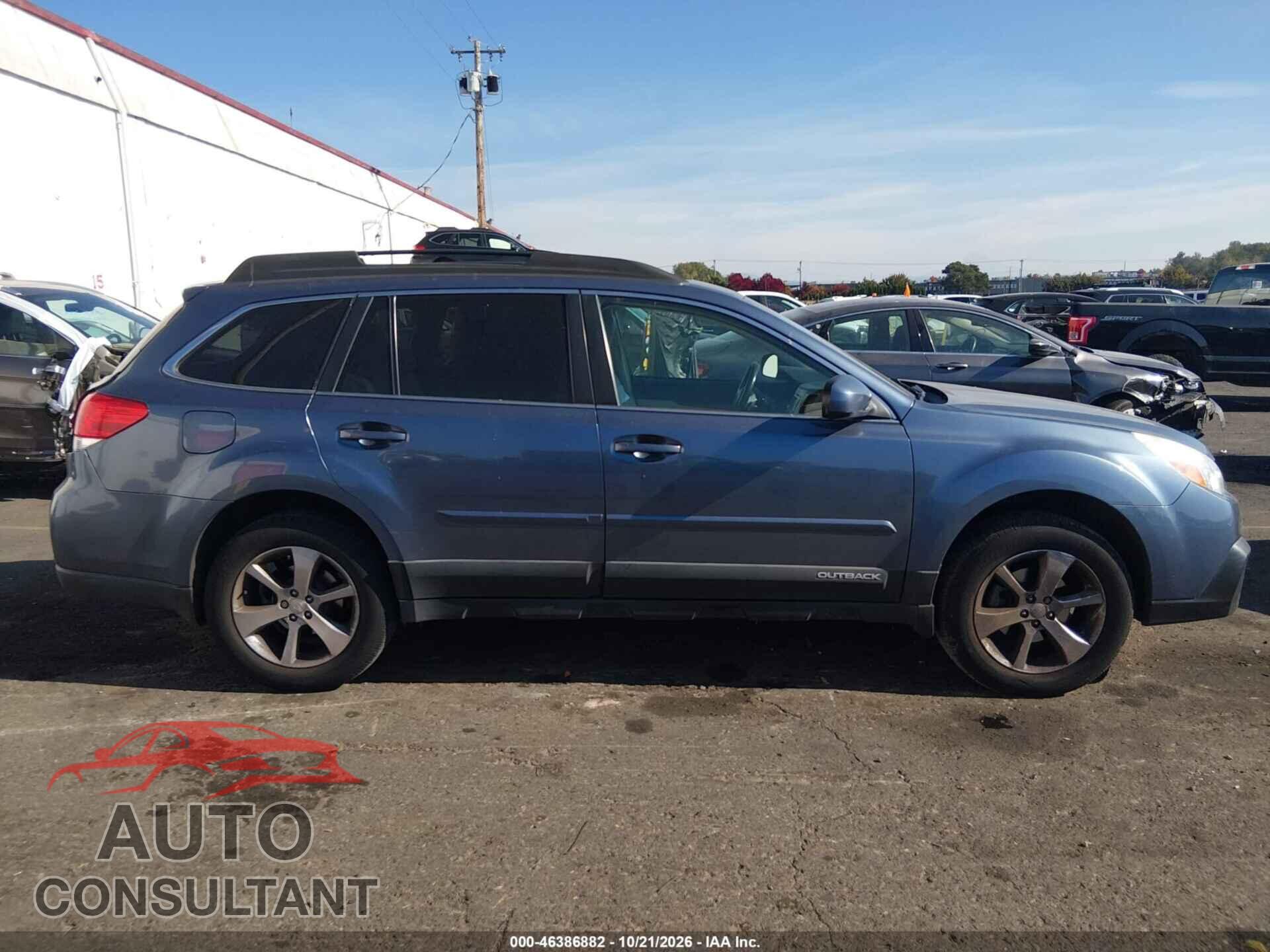 SUBARU OUTBACK 2013 - 4S4BRBKC4D3295069
