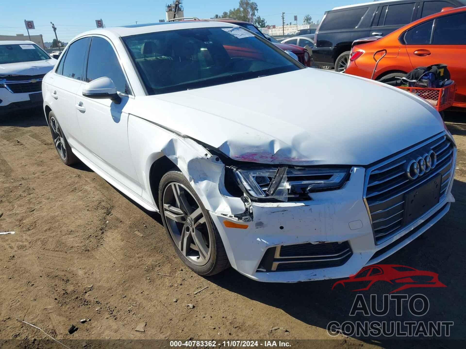 AUDI A4 2017 - WAULNAF48HN022676