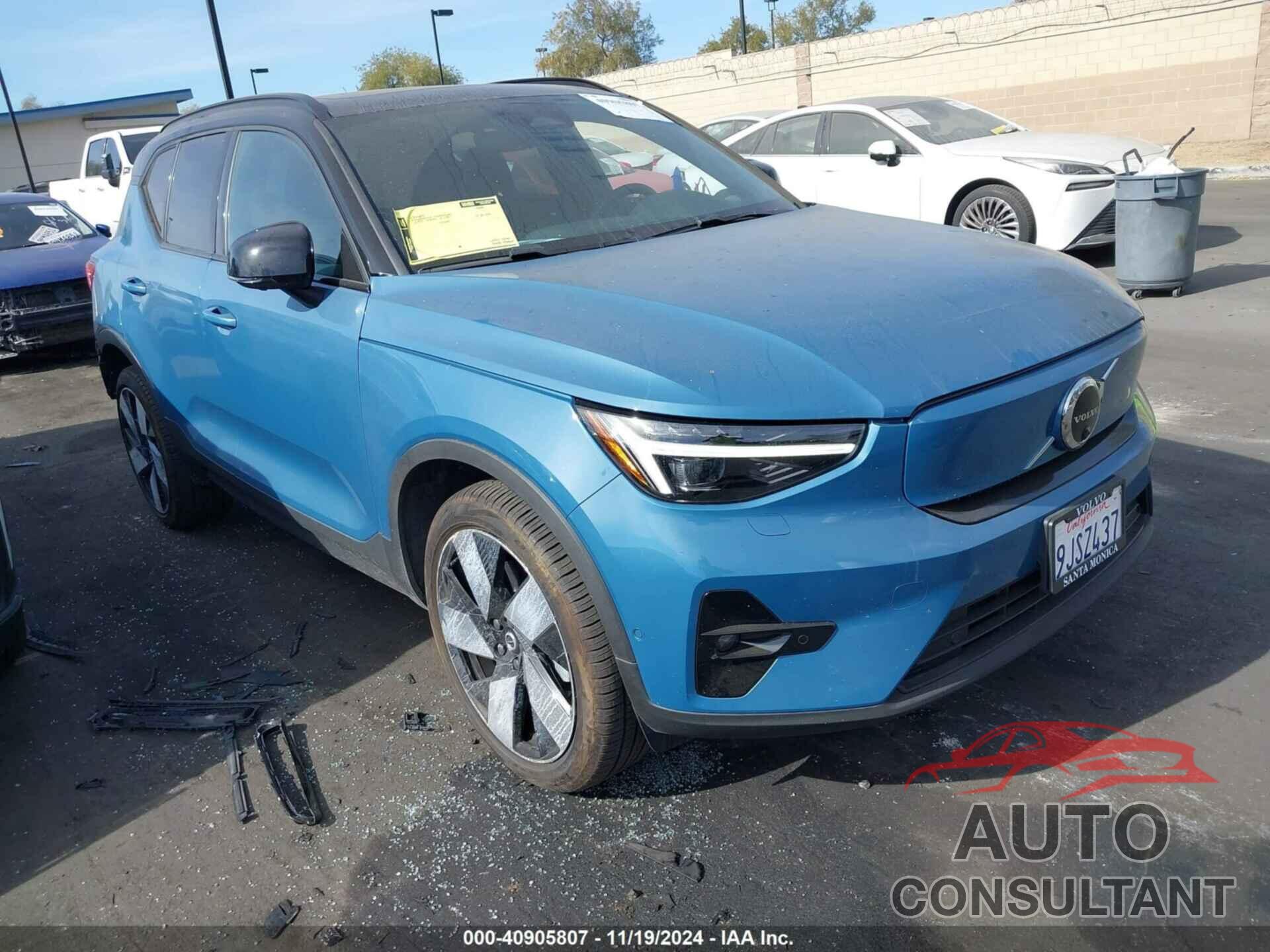 VOLVO XC40 RECHARGE PURE ELECTRIC 2023 - YV4ED3UM5P2085342