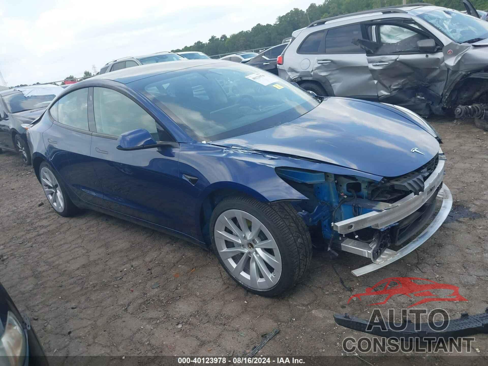 TESLA MODEL 3 2022 - 5YJ3E1EAXNF187844