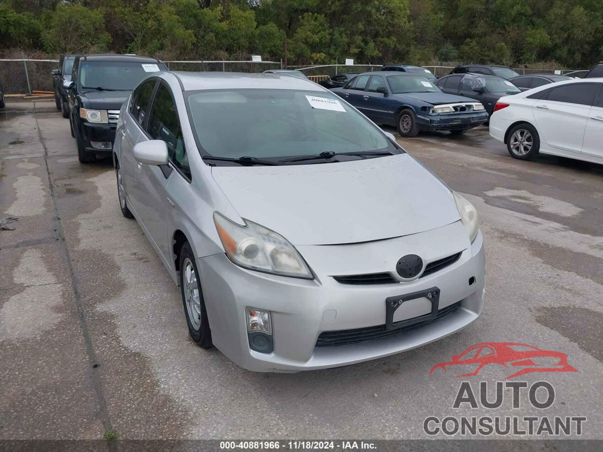 TOYOTA PRIUS 2011 - JTDKN3DU2B5318278