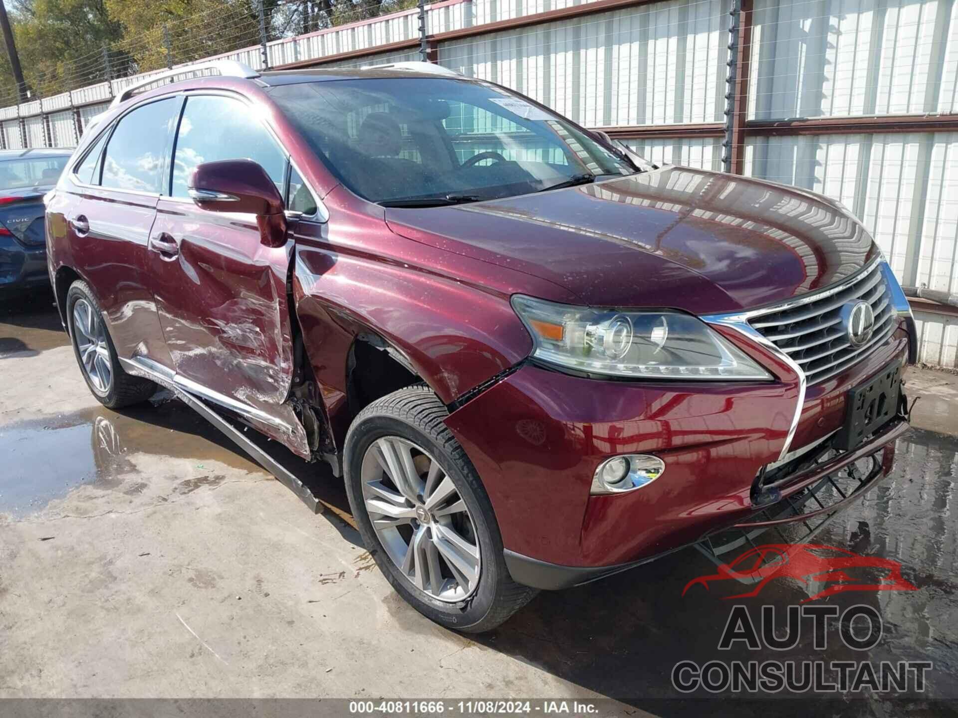 LEXUS RX 350 2015 - 2T2ZK1BAXFC180031