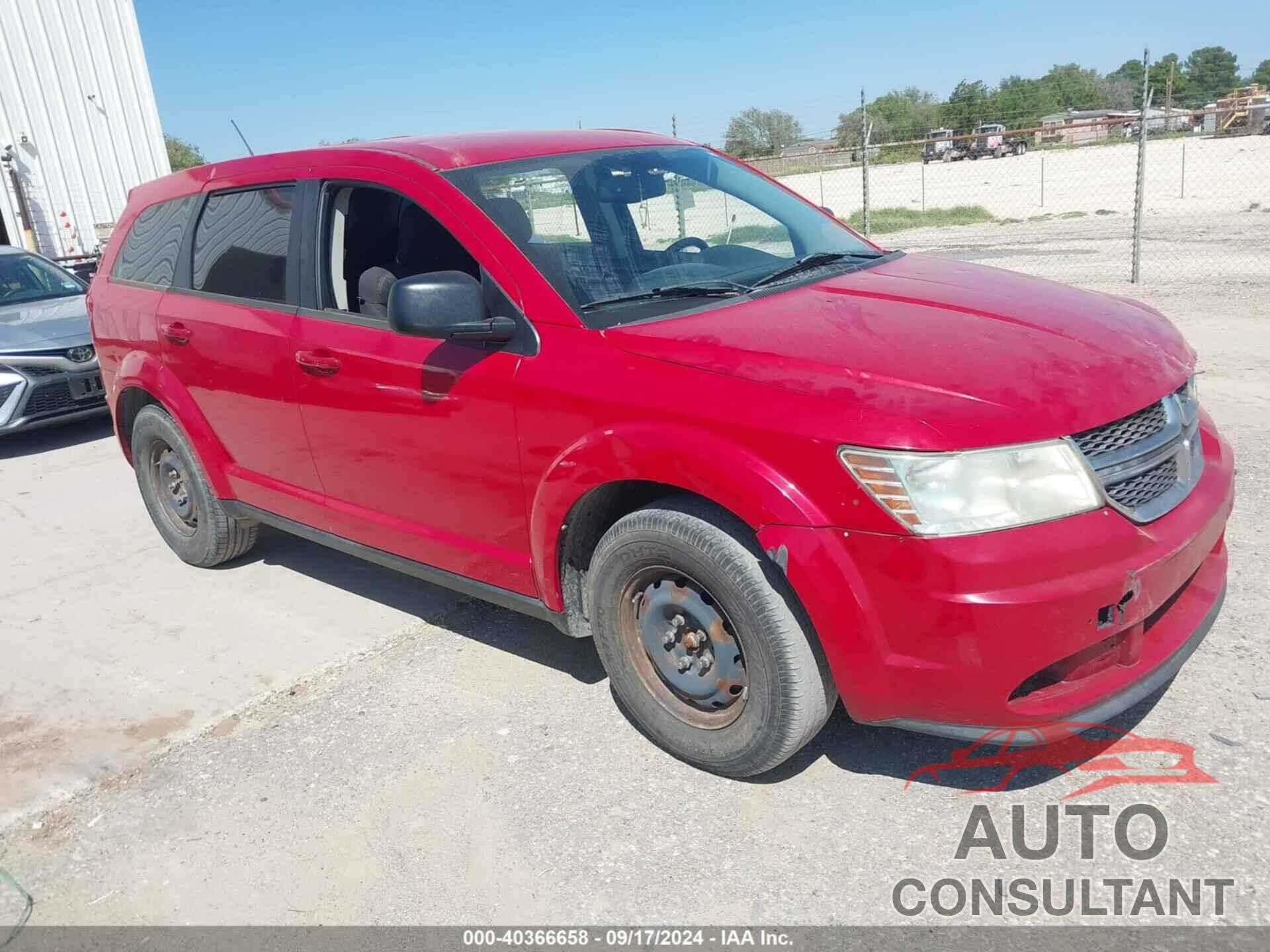 DODGE JOURNEY 2012 - 3C4PDCAB6CT306910