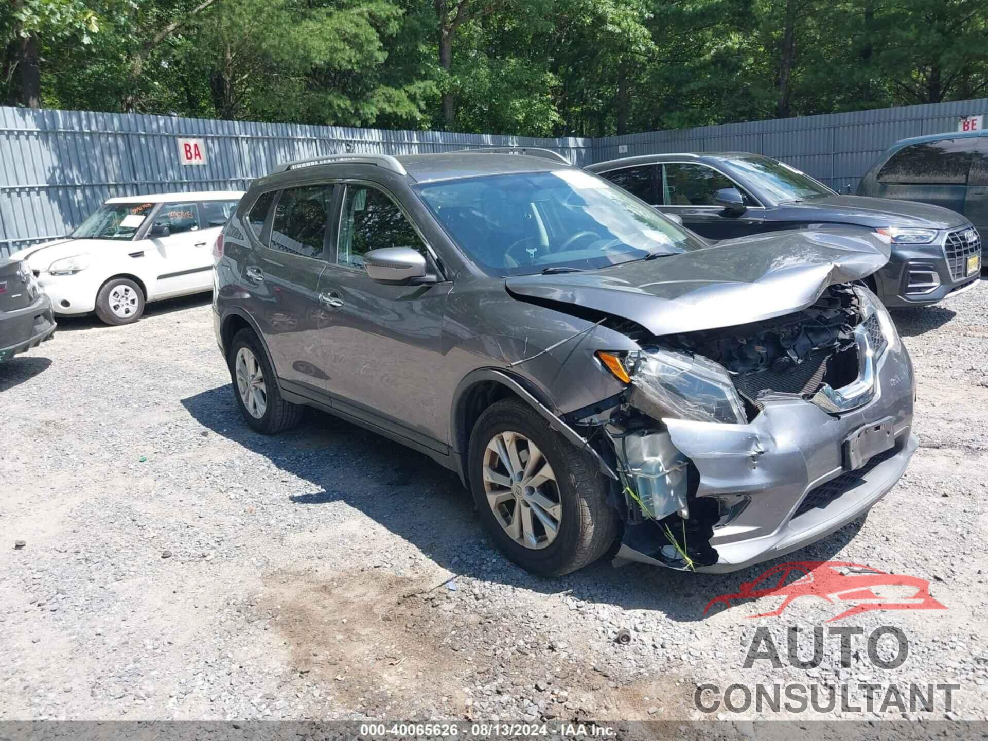 NISSAN ROGUE 2016 - KNMAT2MV0GP702592