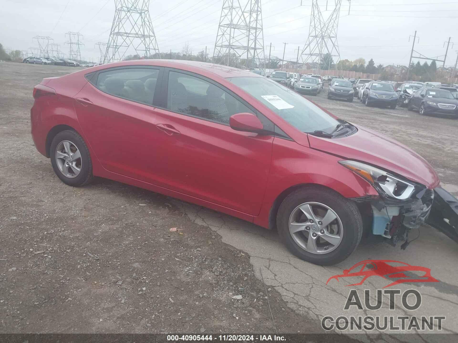 HYUNDAI ELANTRA 2014 - KMHDH4AE4EU210186