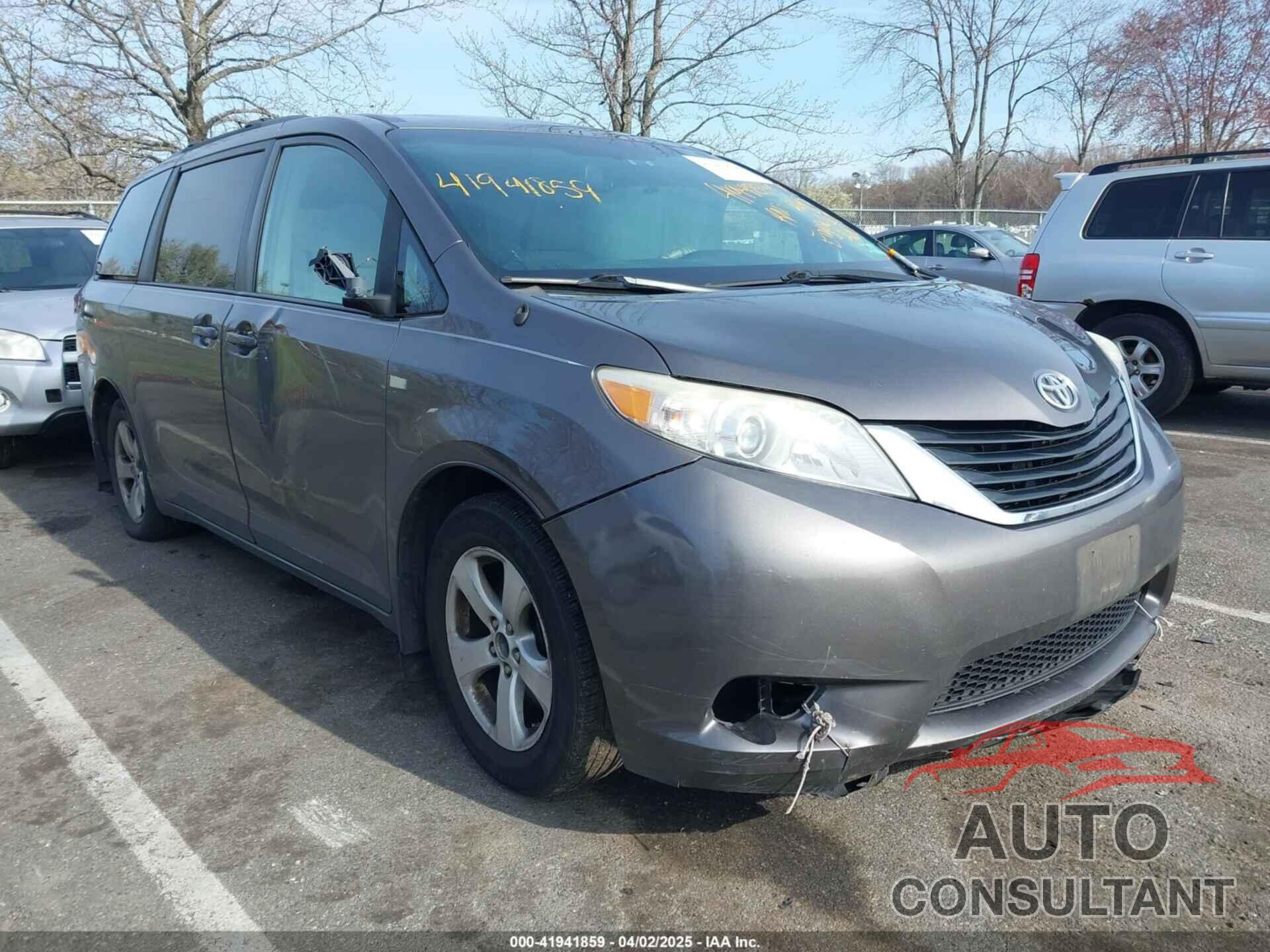 TOYOTA SIENNA 2012 - 5TDKK3DC5CS279651
