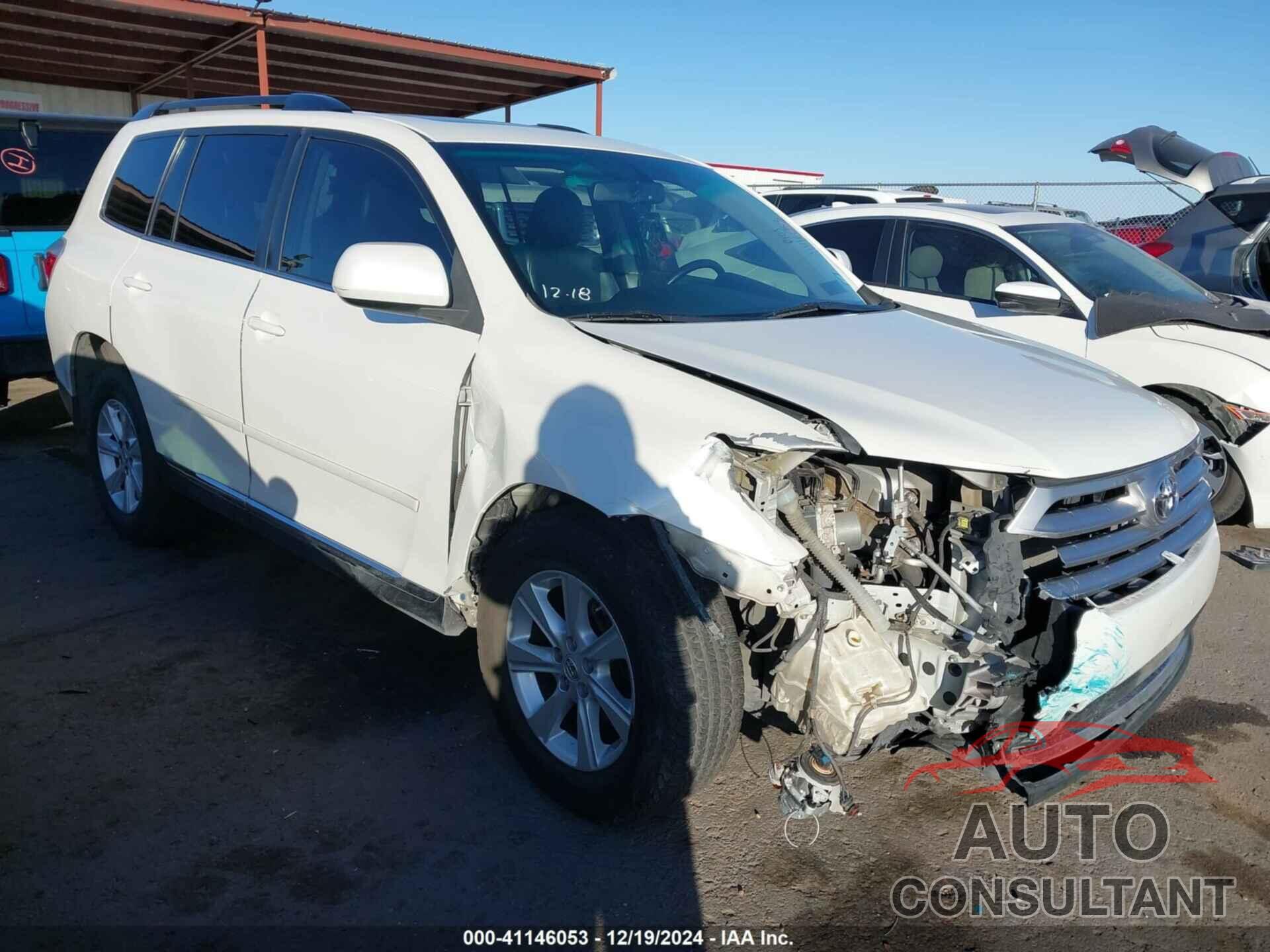 TOYOTA HIGHLANDER 2011 - 5TDZK3EH8BS043728