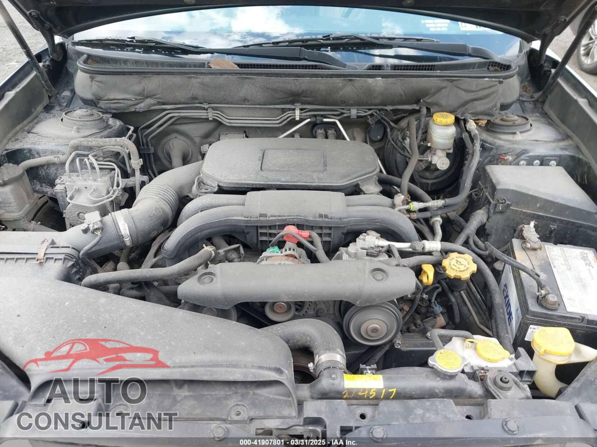 SUBARU OUTBACK 2012 - 4S4BRBKC6C3287232