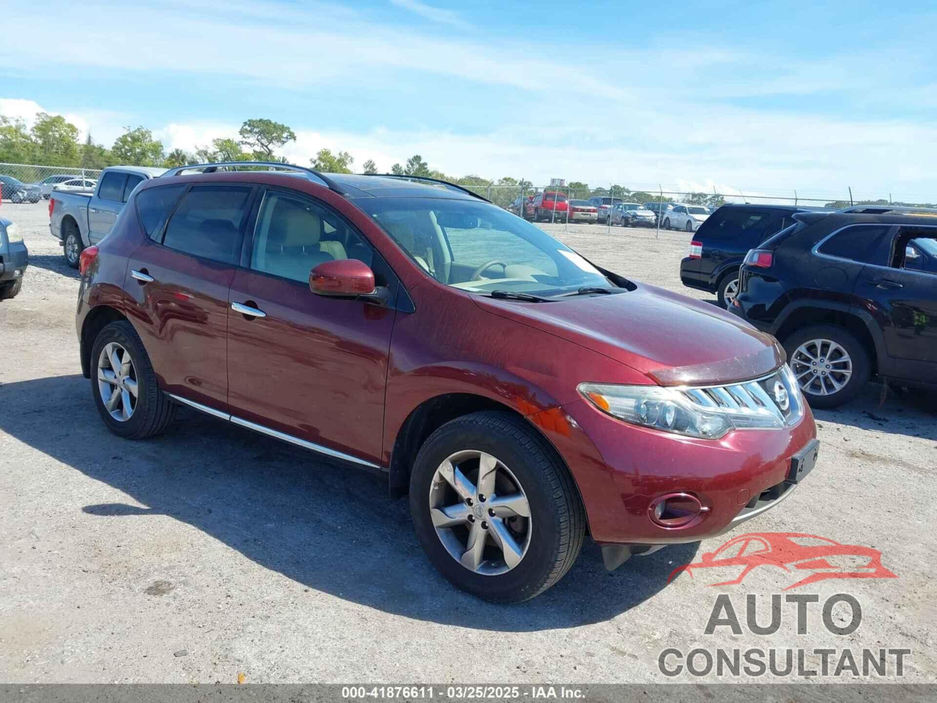 NISSAN MURANO 2010 - JN8AZ1MW8AW127533