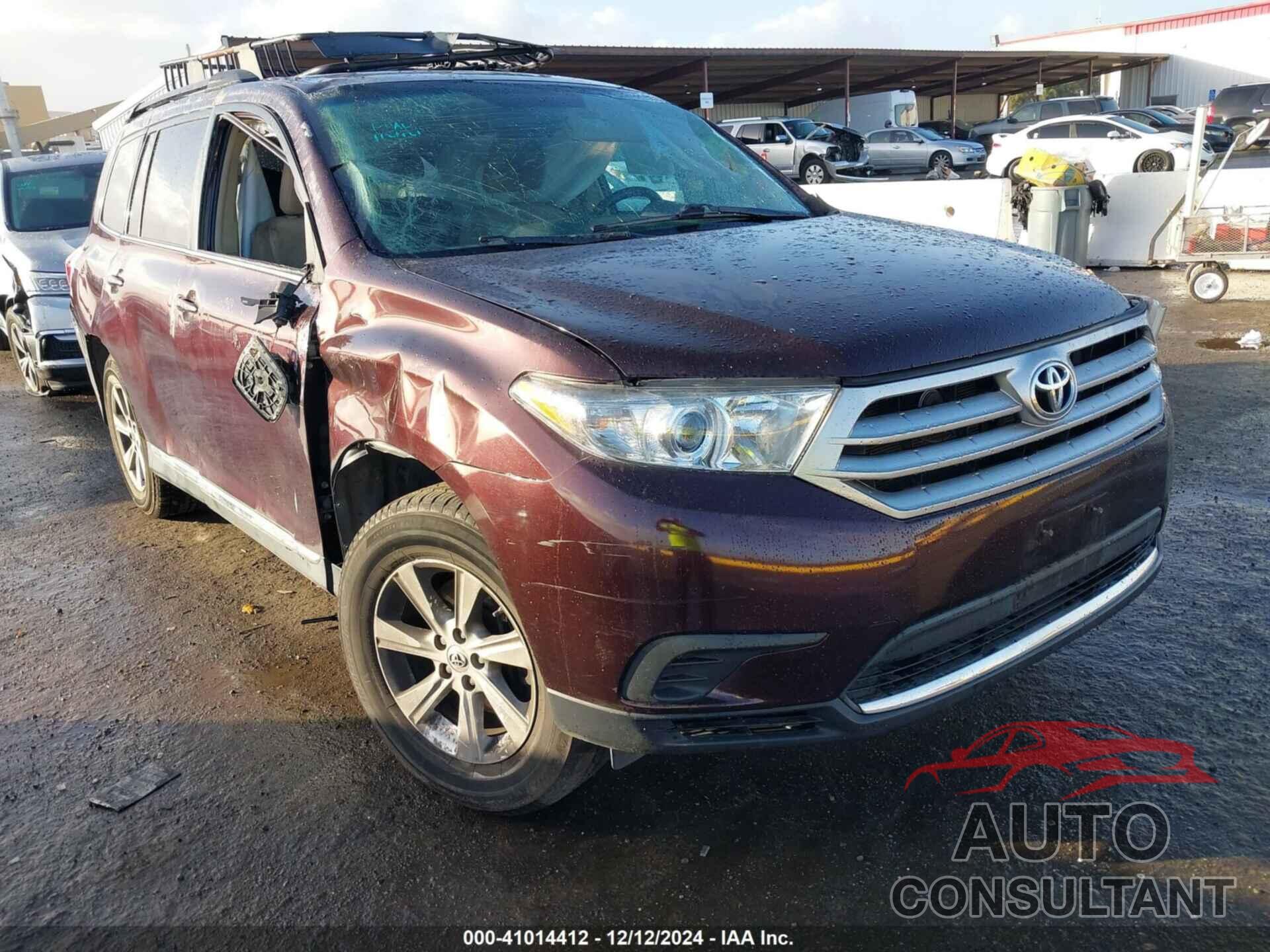 TOYOTA HIGHLANDER 2013 - 5TDZK3EH9DS132971