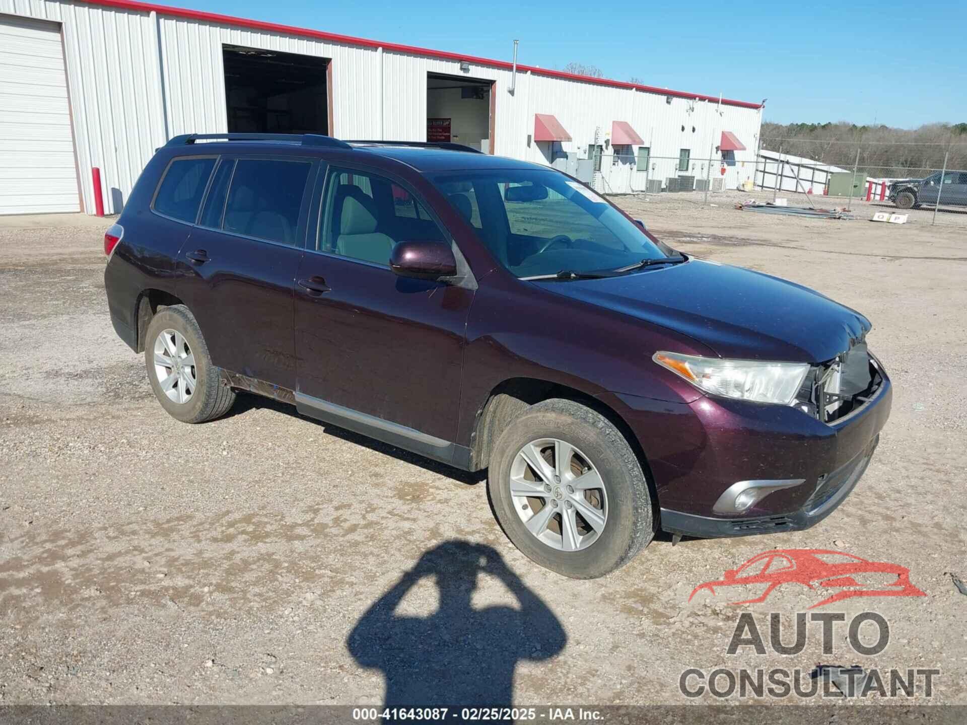 TOYOTA HIGHLANDER 2013 - 5TDZK3EH1DS108535