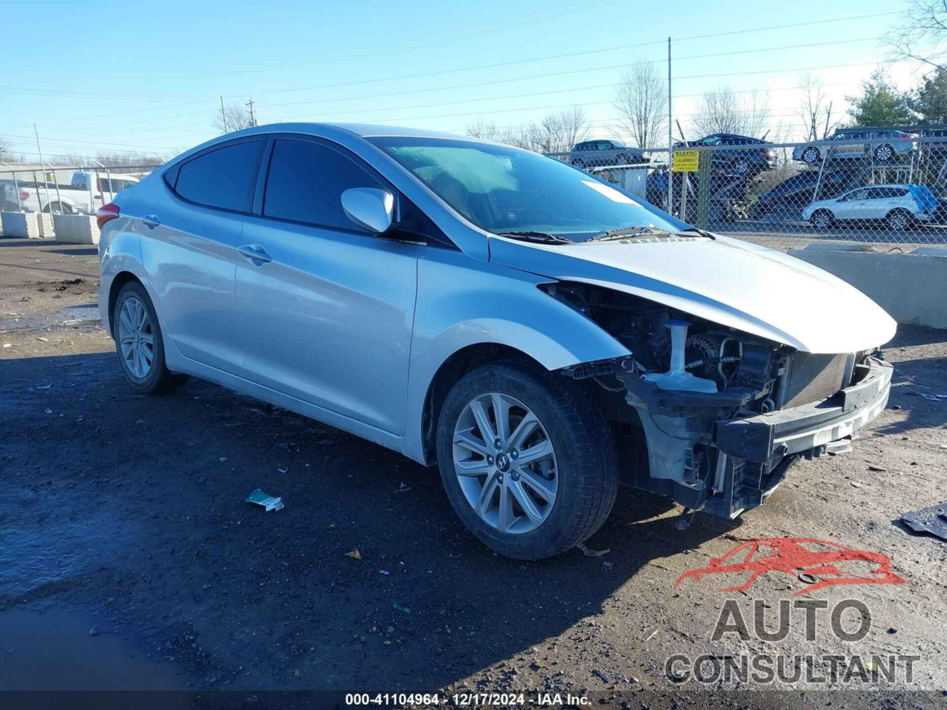 HYUNDAI ELANTRA 2014 - 5NPDH4AE8EH473120