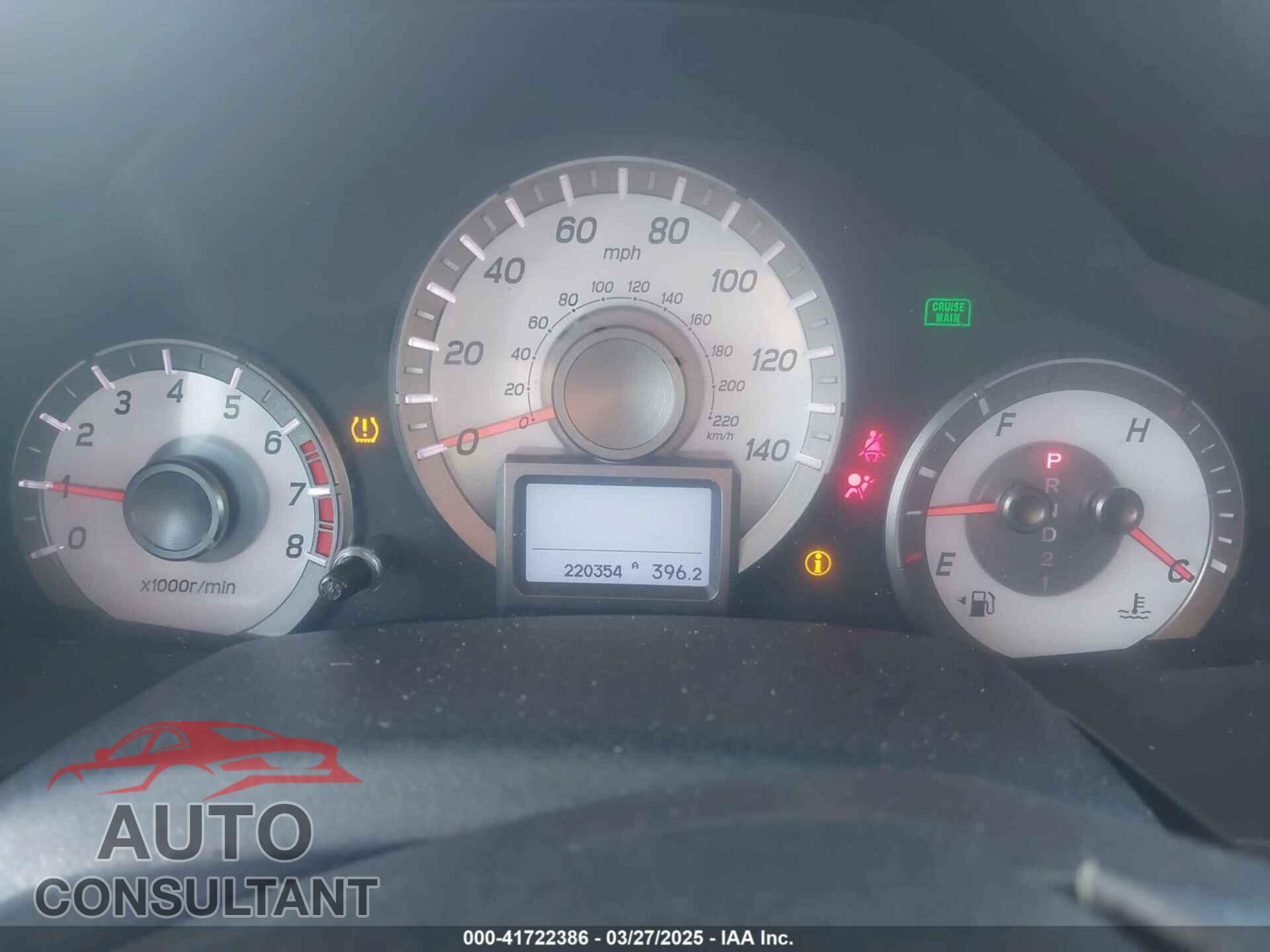 HONDA PILOT 2013 - 5FNYF4H96DB006582