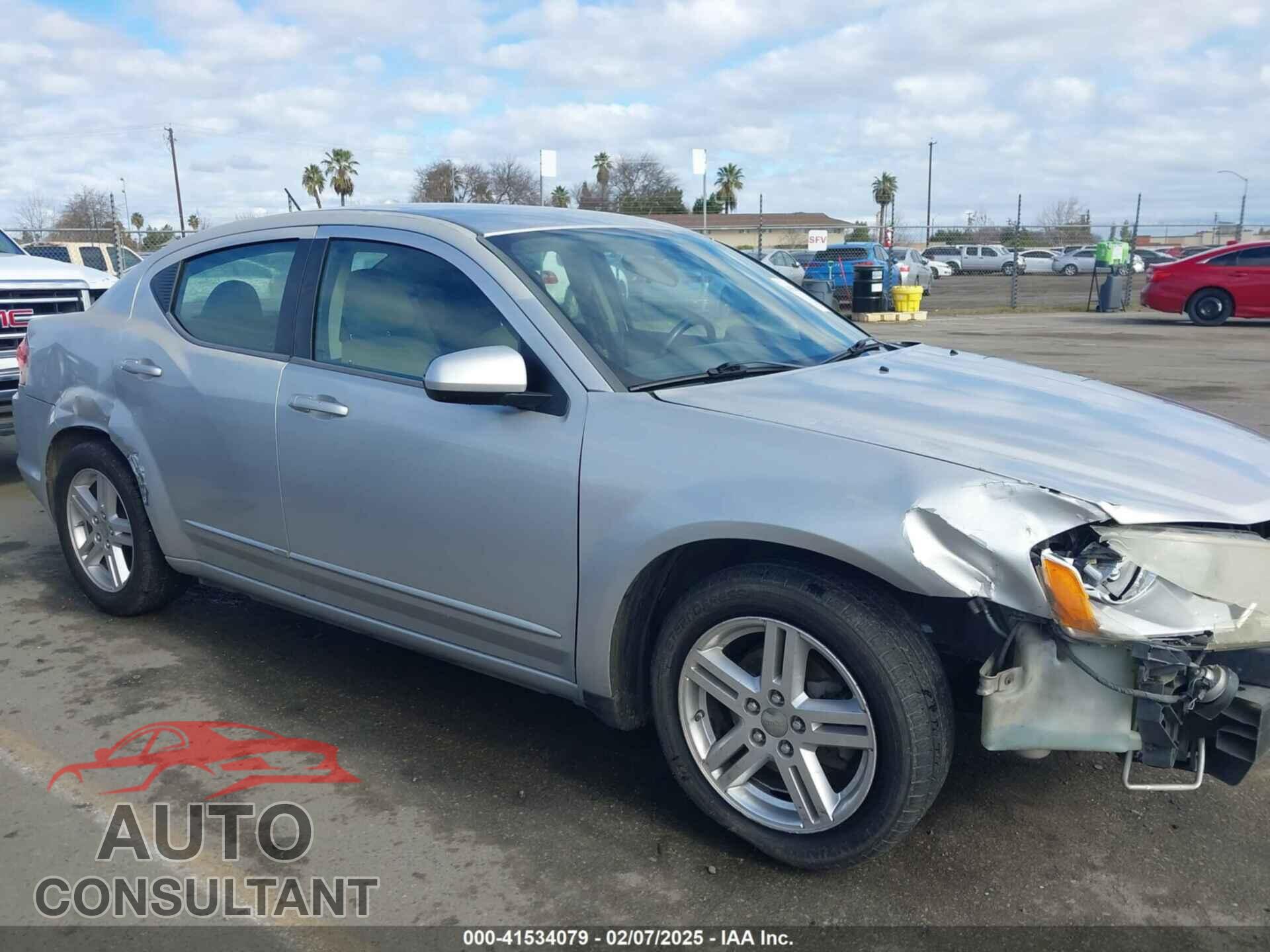 DODGE AVENGER 2012 - 1C3CDZCB3CN167953
