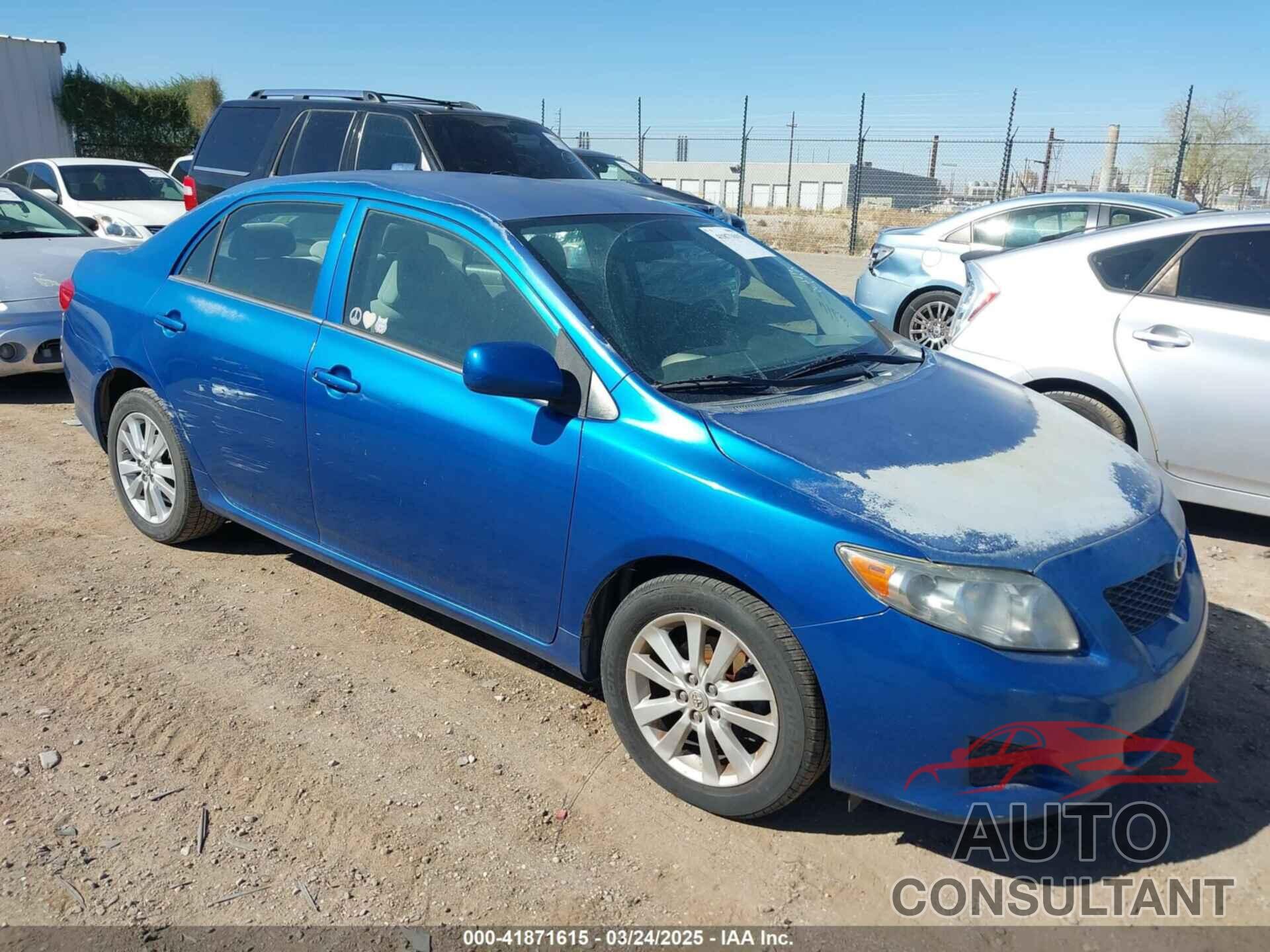 TOYOTA COROLLA 2009 - 1NXBU40EX9Z083034