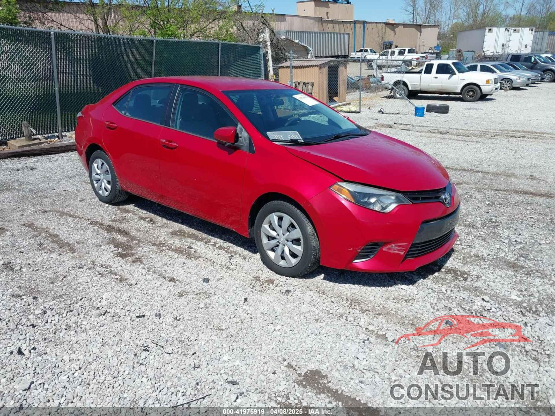 TOYOTA COROLLA 2015 - 2T1BURHE9FC356785