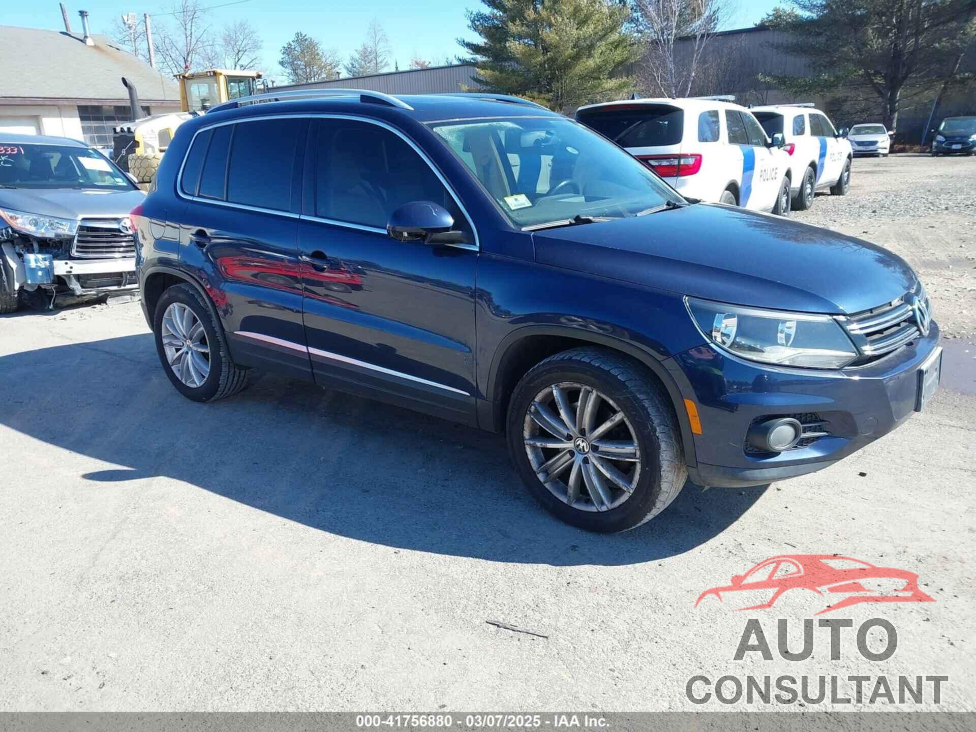 VOLKSWAGEN TIGUAN 2012 - WVGBV7AX9CW603430