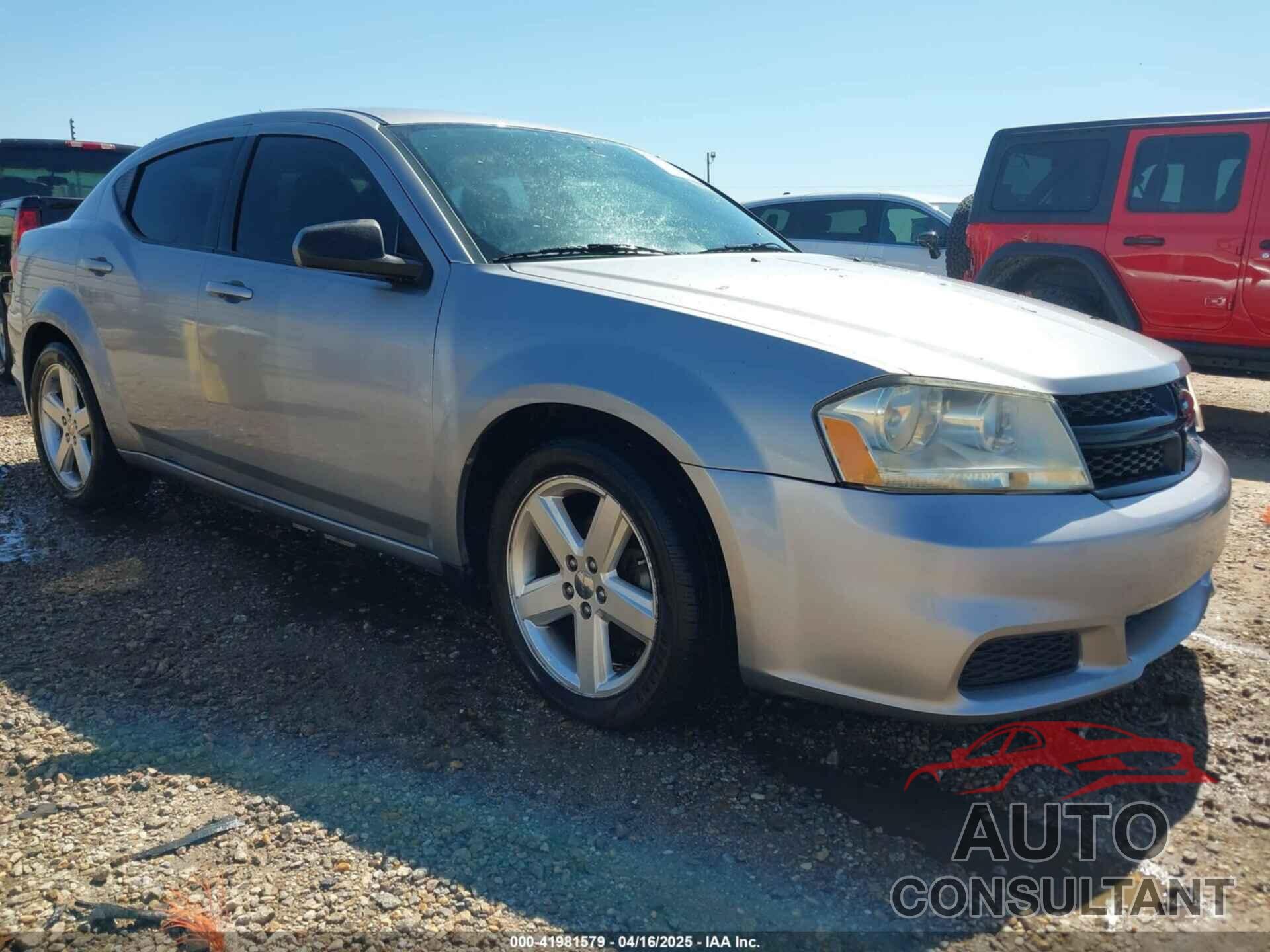 DODGE AVENGER 2013 - 1C3CDZAB0DN519231