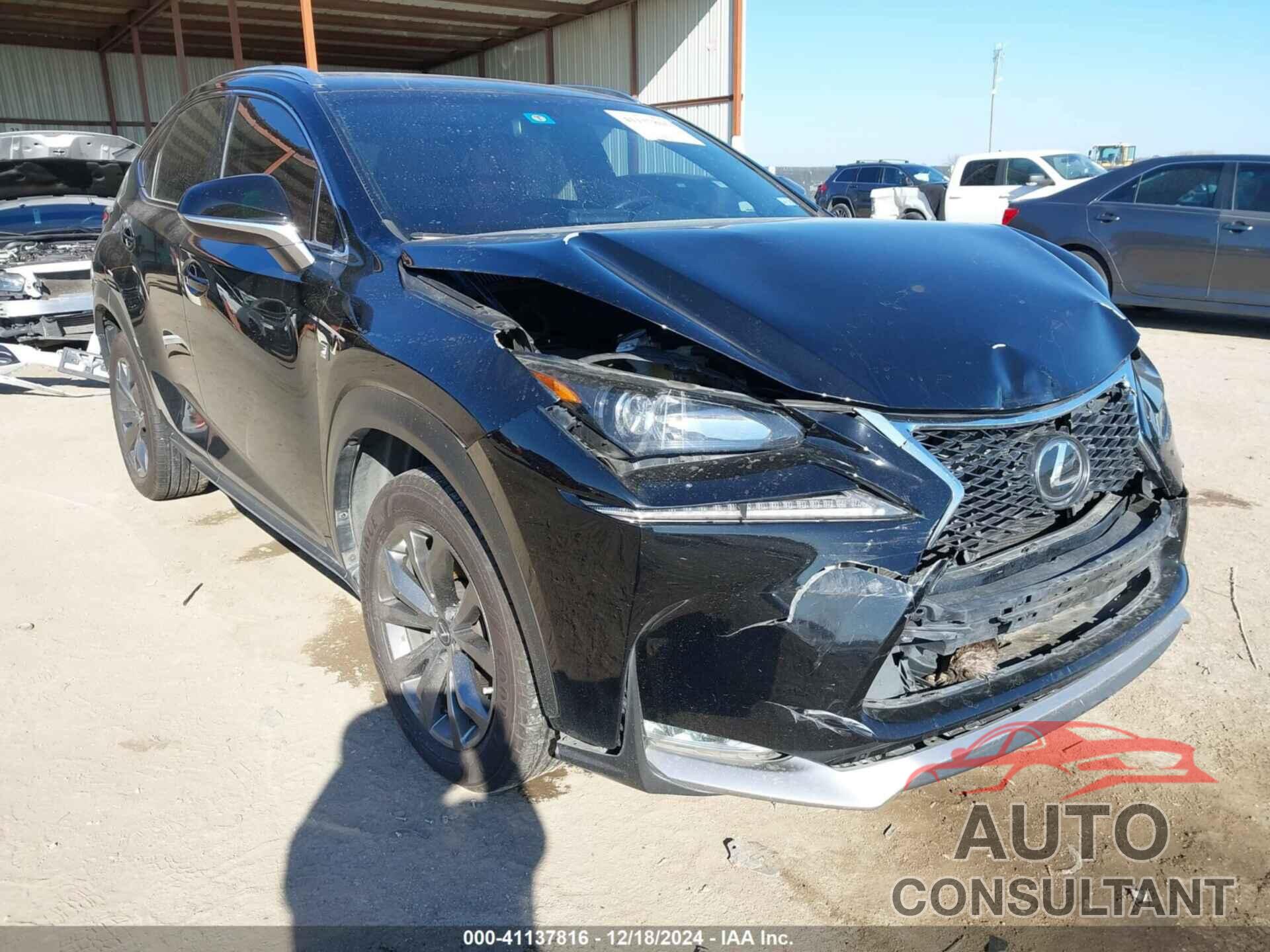 LEXUS NX 200T 2017 - JTJYARBZXH2062647