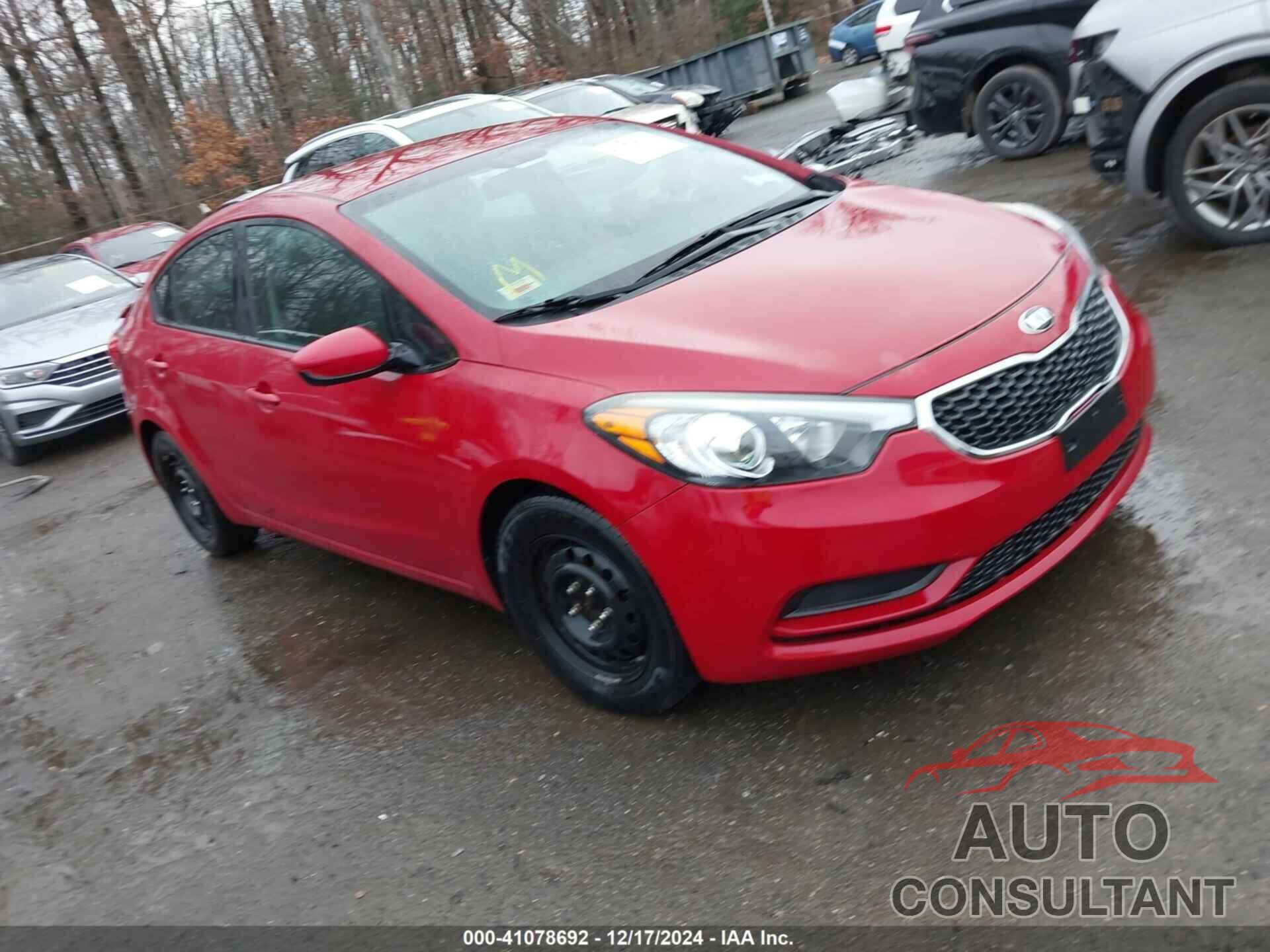 KIA FORTE 2016 - KNAFK4A68G5503932