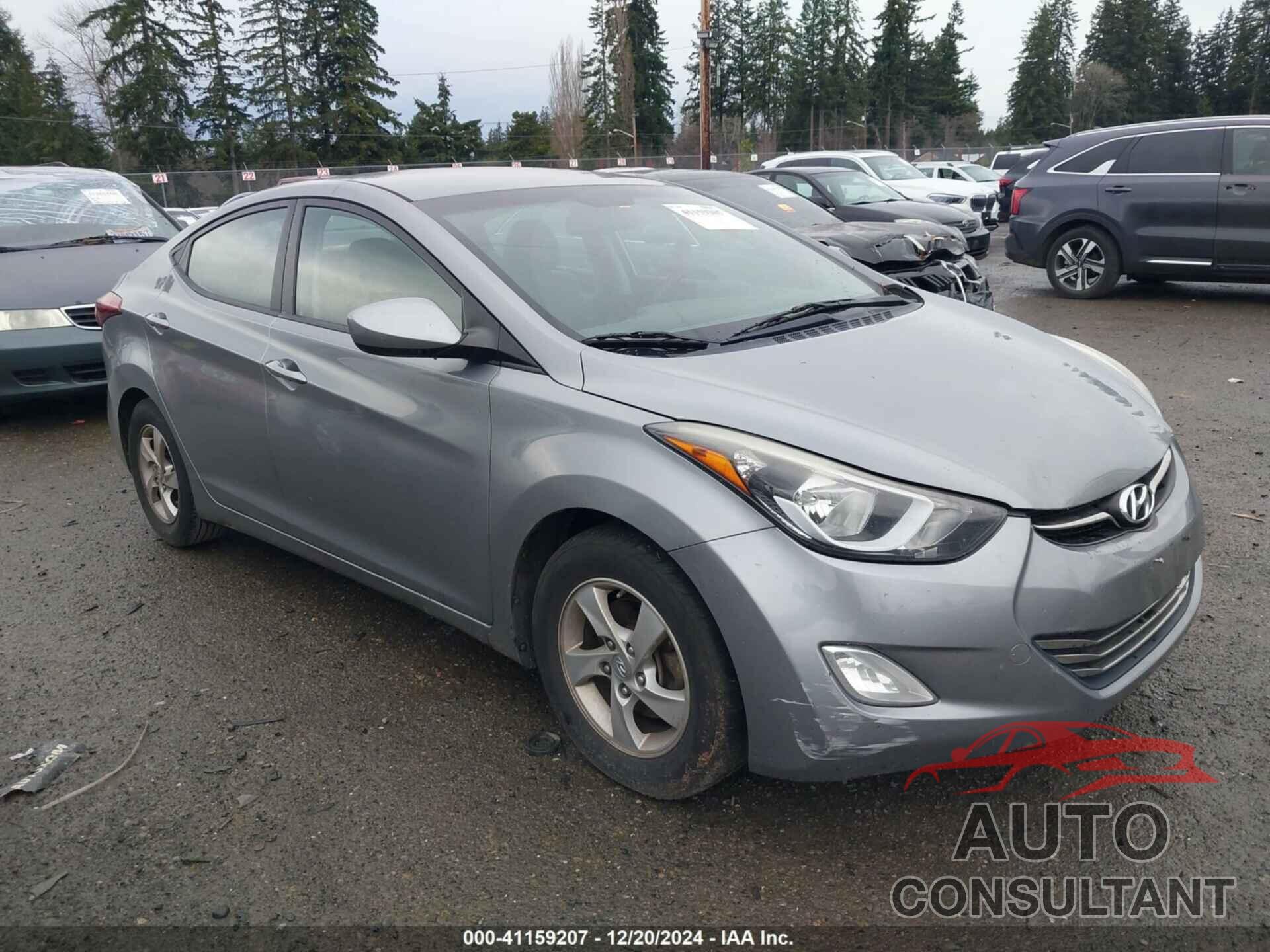 HYUNDAI ELANTRA 2014 - KMHDH4AE2EU207576