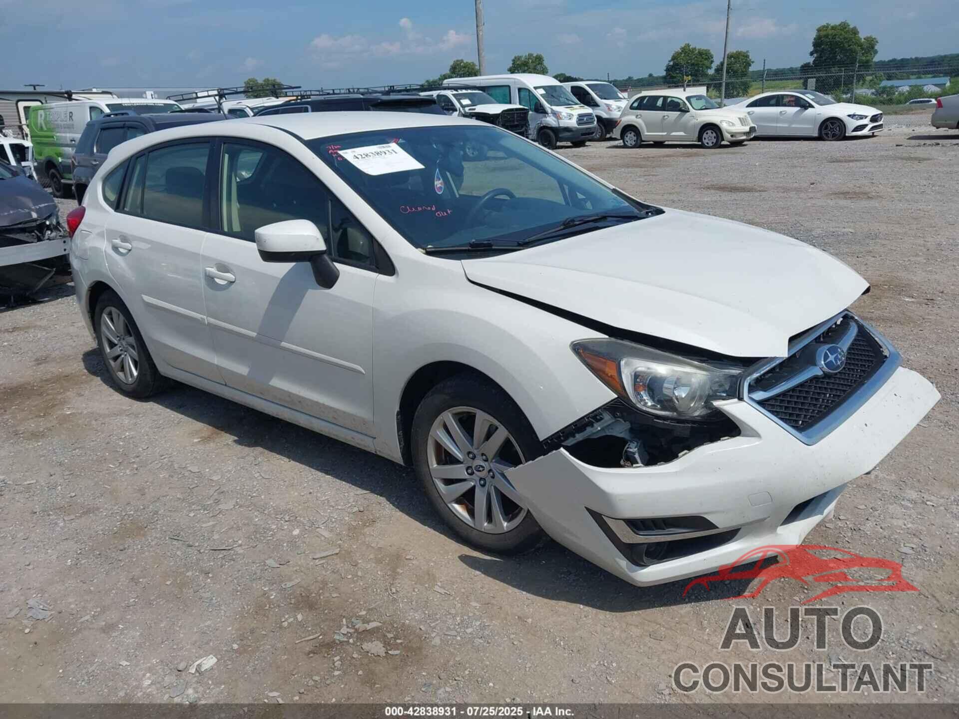 SUBARU IMPREZA 2016 - JF1GPAB67G8328602