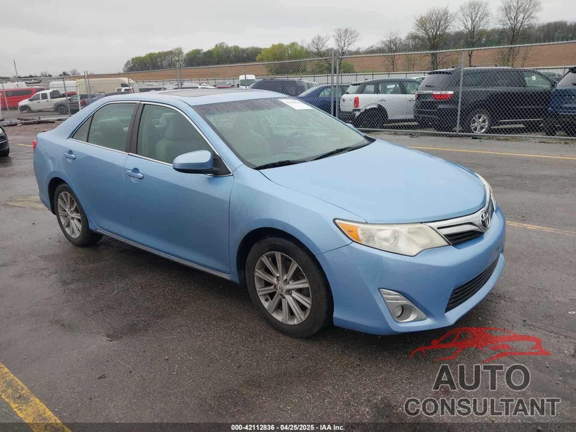 TOYOTA CAMRY 2012 - 4T4BF1FK6CR177513