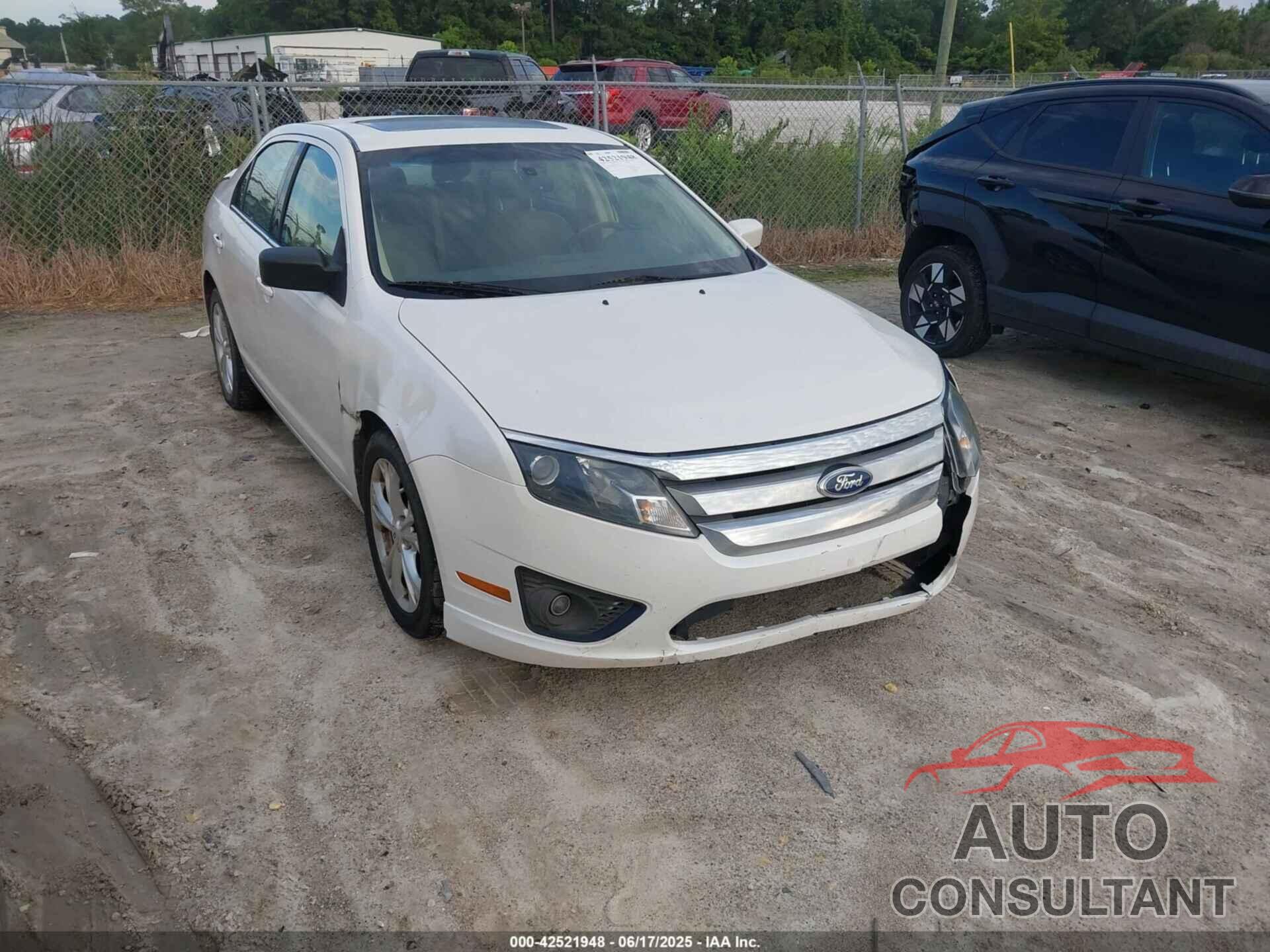 FORD FUSION 2012 - 3FAHP0HA9CR102371