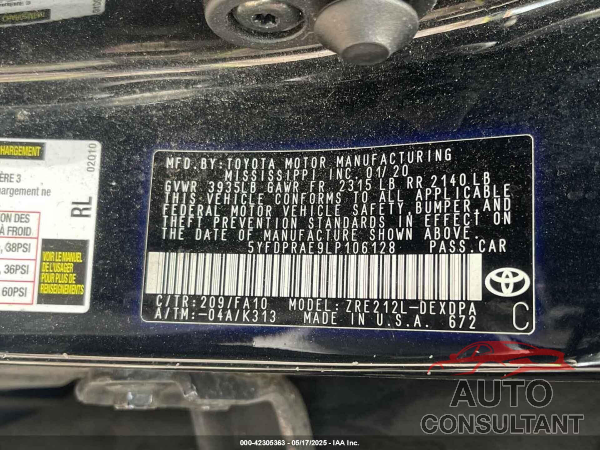NISSAN MAXIMA 2018 - 1N4AA6AP1JC409517