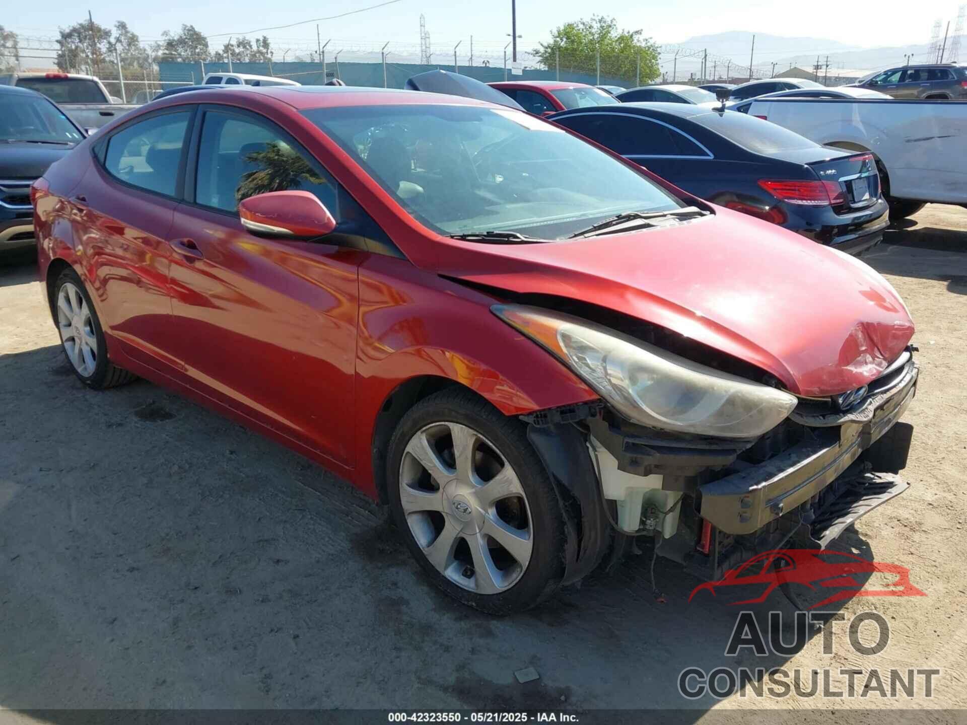 HYUNDAI ELANTRA 2012 - KMHDH4AE0CU354525