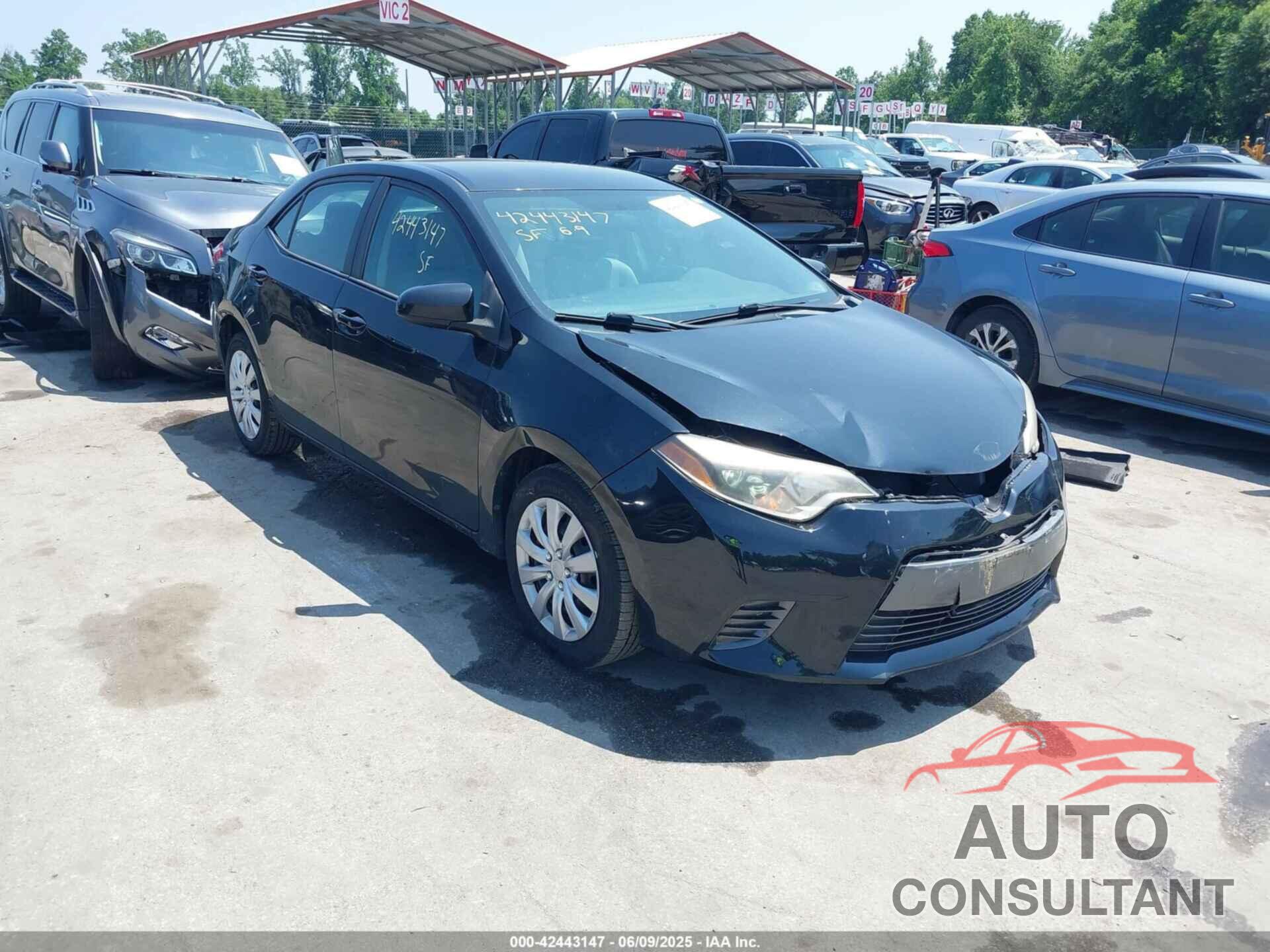 TOYOTA COROLLA 2016 - 2T1BURHE5GC553874