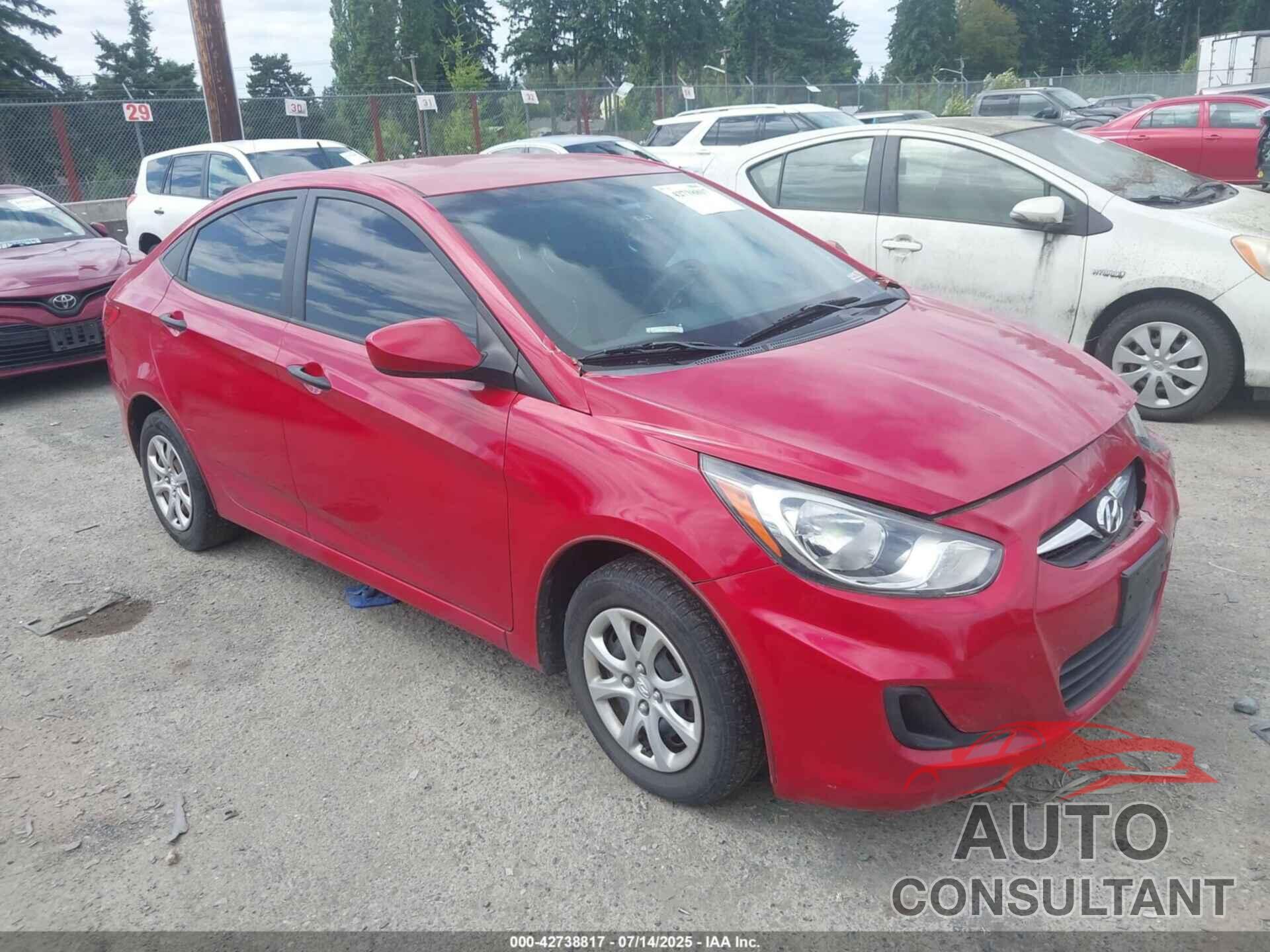 HYUNDAI ACCENT 2012 - KMHCT4AE5CU086534