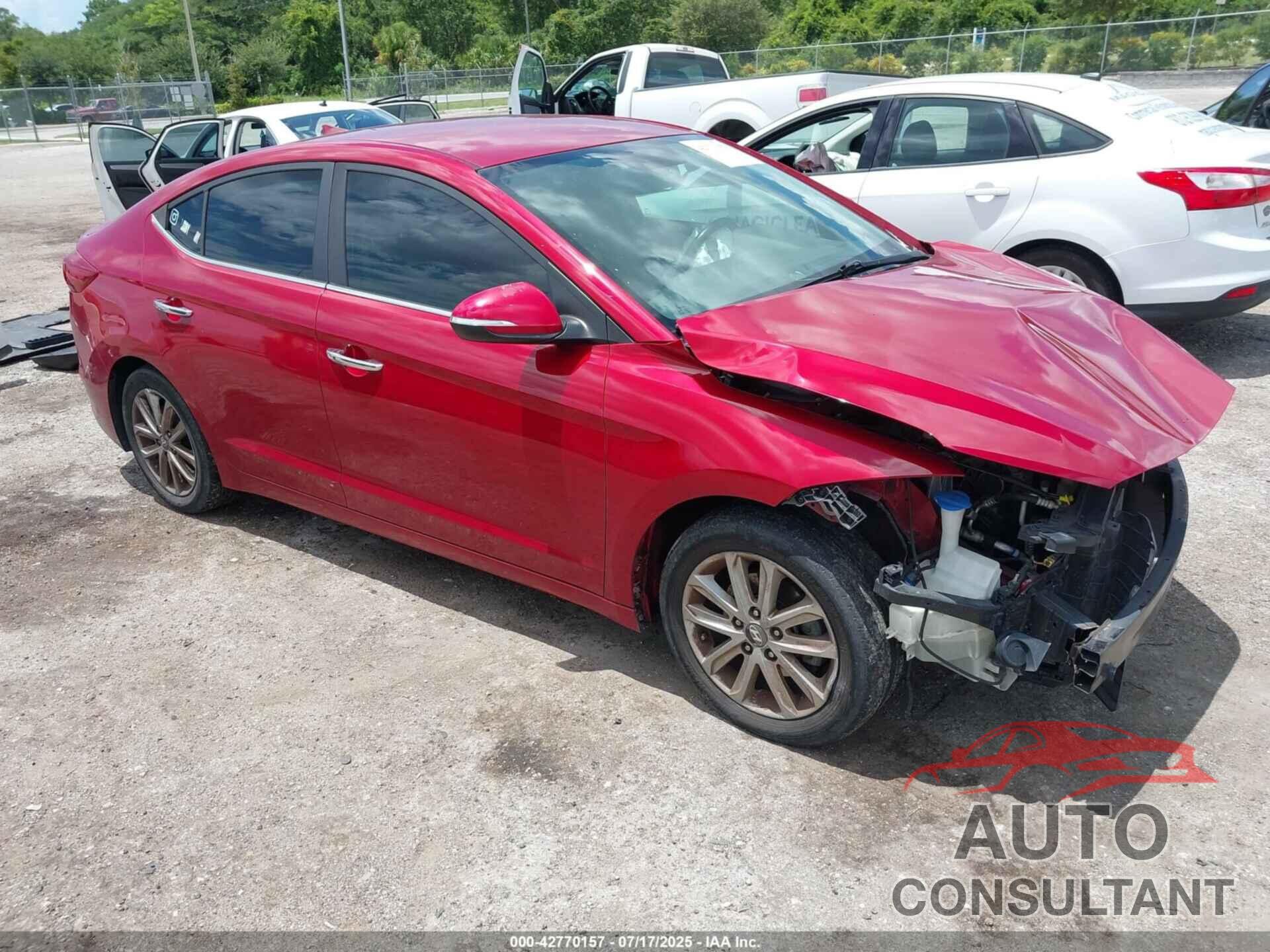 HYUNDAI ELANTRA 2017 - KMHD84LF8HU349862