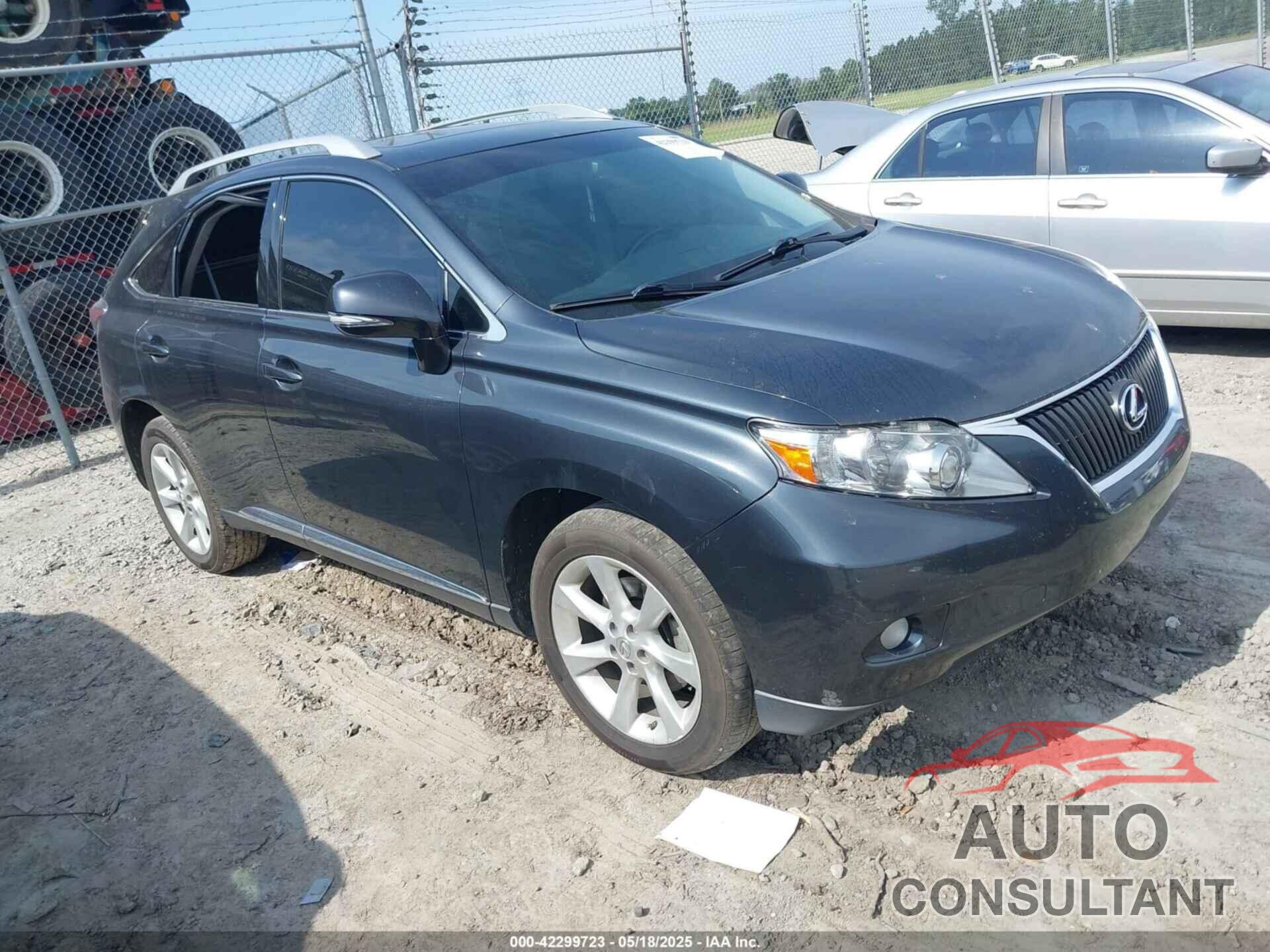 LEXUS RX 350 2010 - 2T2ZK1BA5AC036802