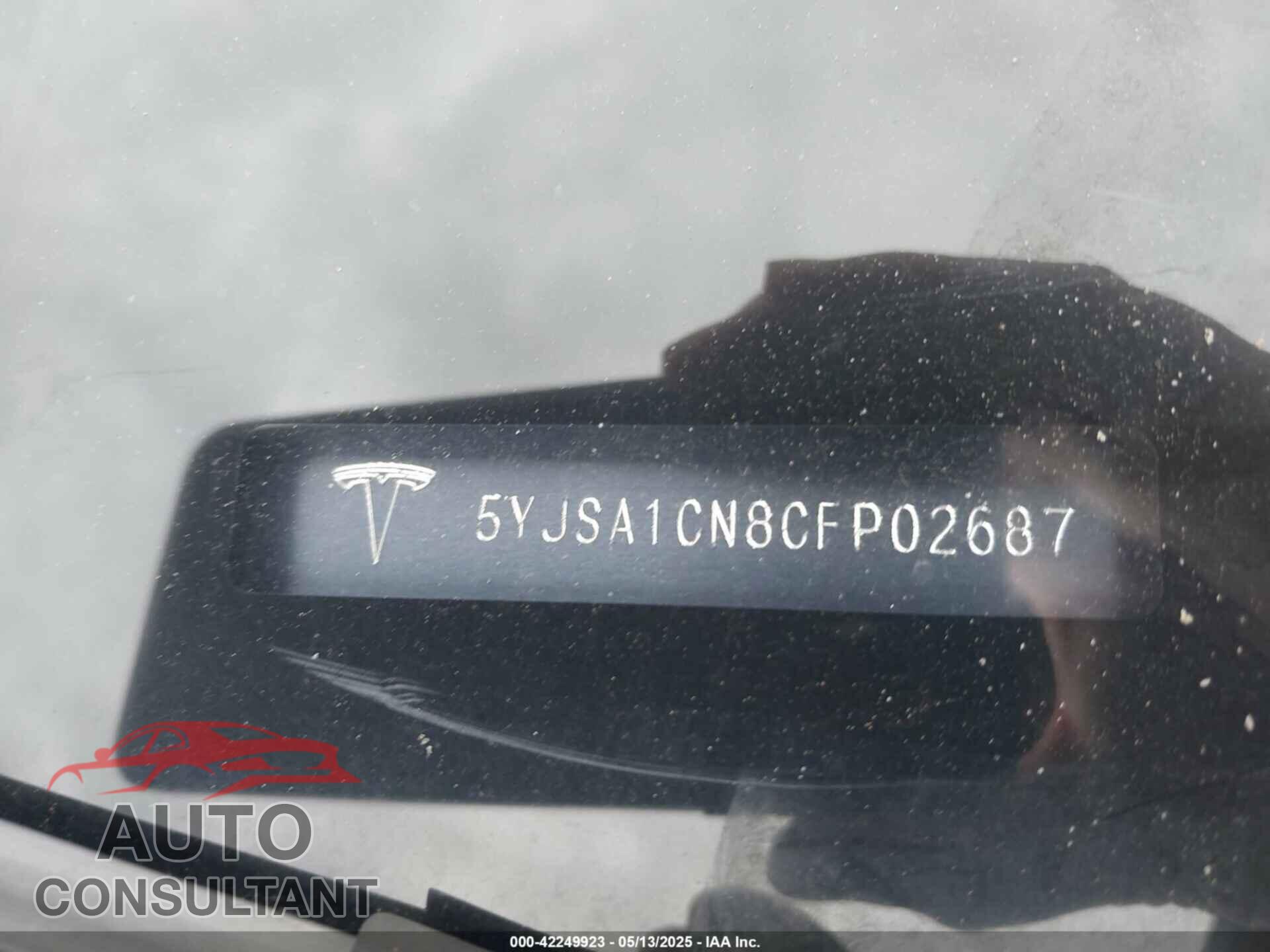 TESLA MODEL S 2012 - 5YJSA1CN8CFP02687