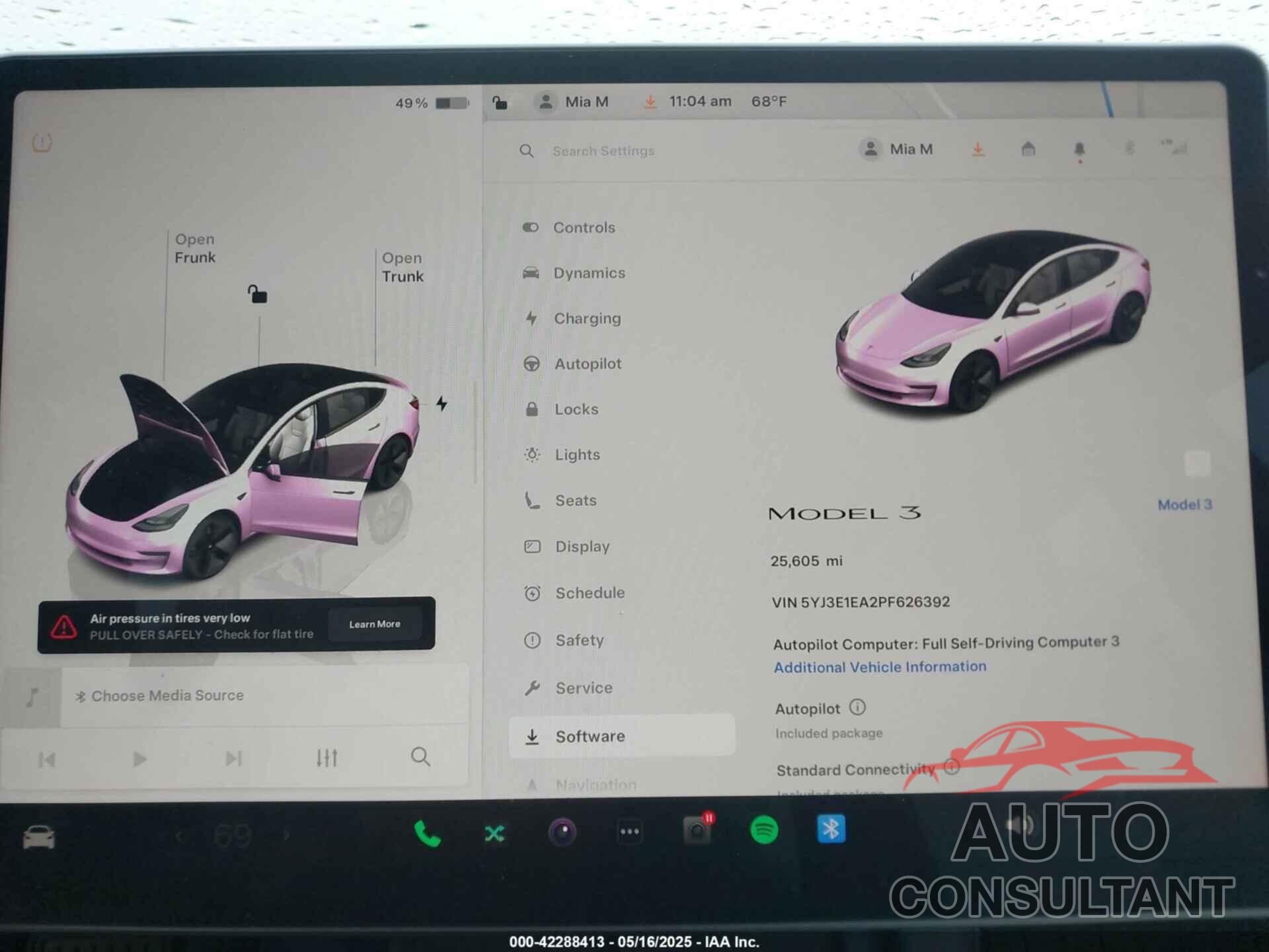TESLA MODEL 3 2023 - 5YJ3E1EA2PF626392