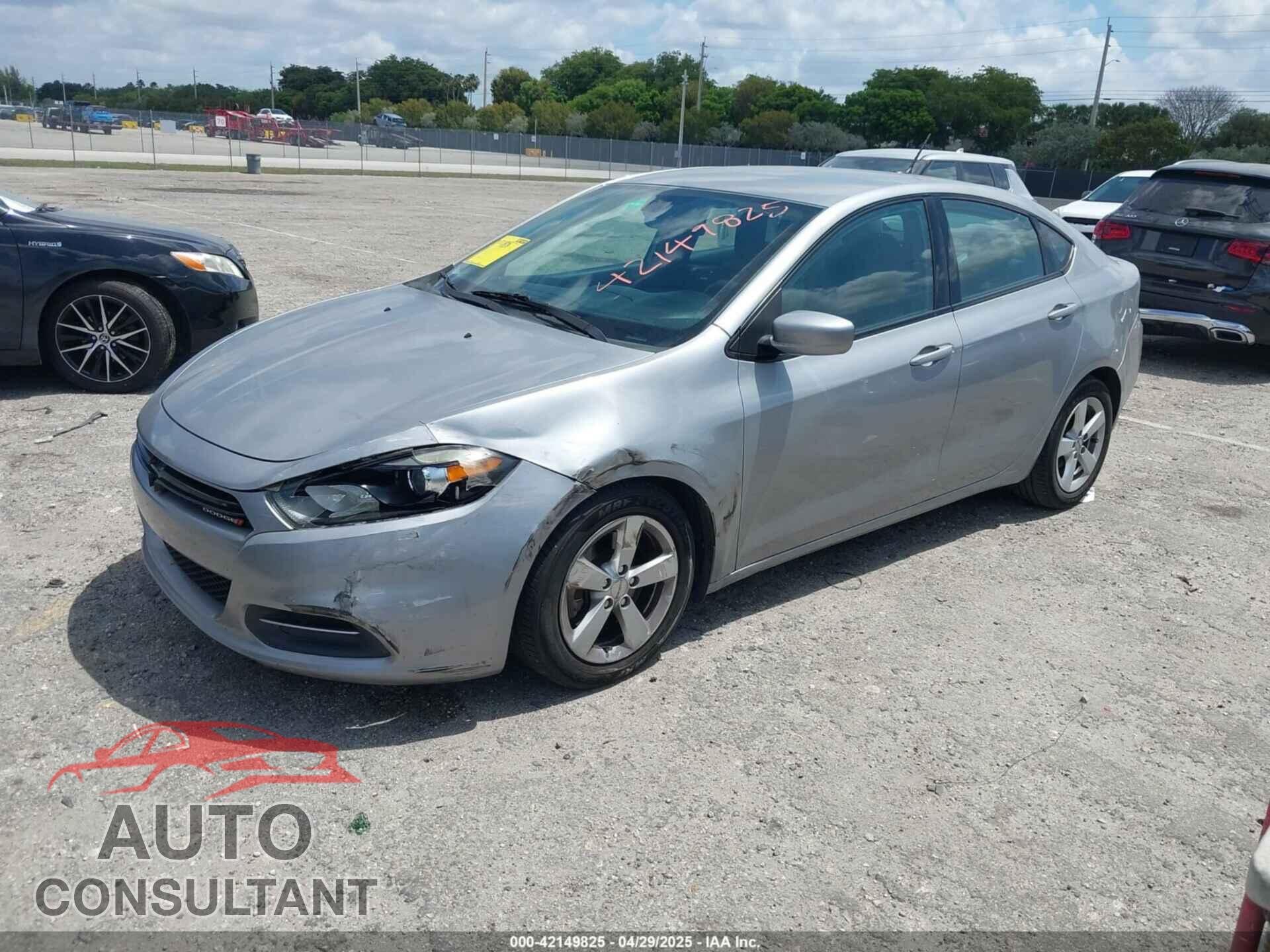 DODGE DART 2015 - 1C3CDFBB1FD193512