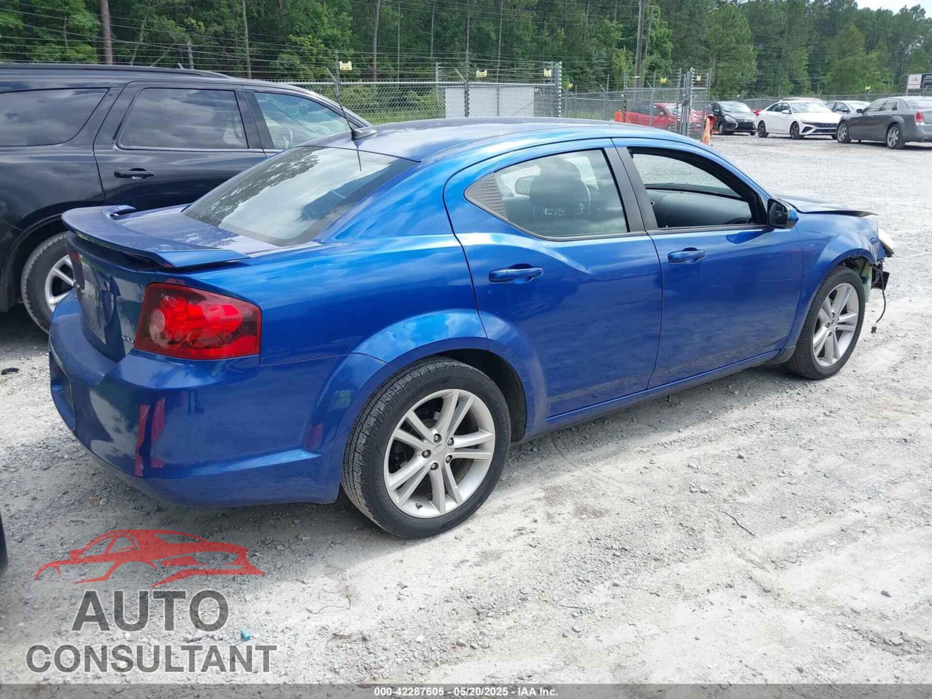 DODGE AVENGER 2013 - 1C3CDZCB3DN541057