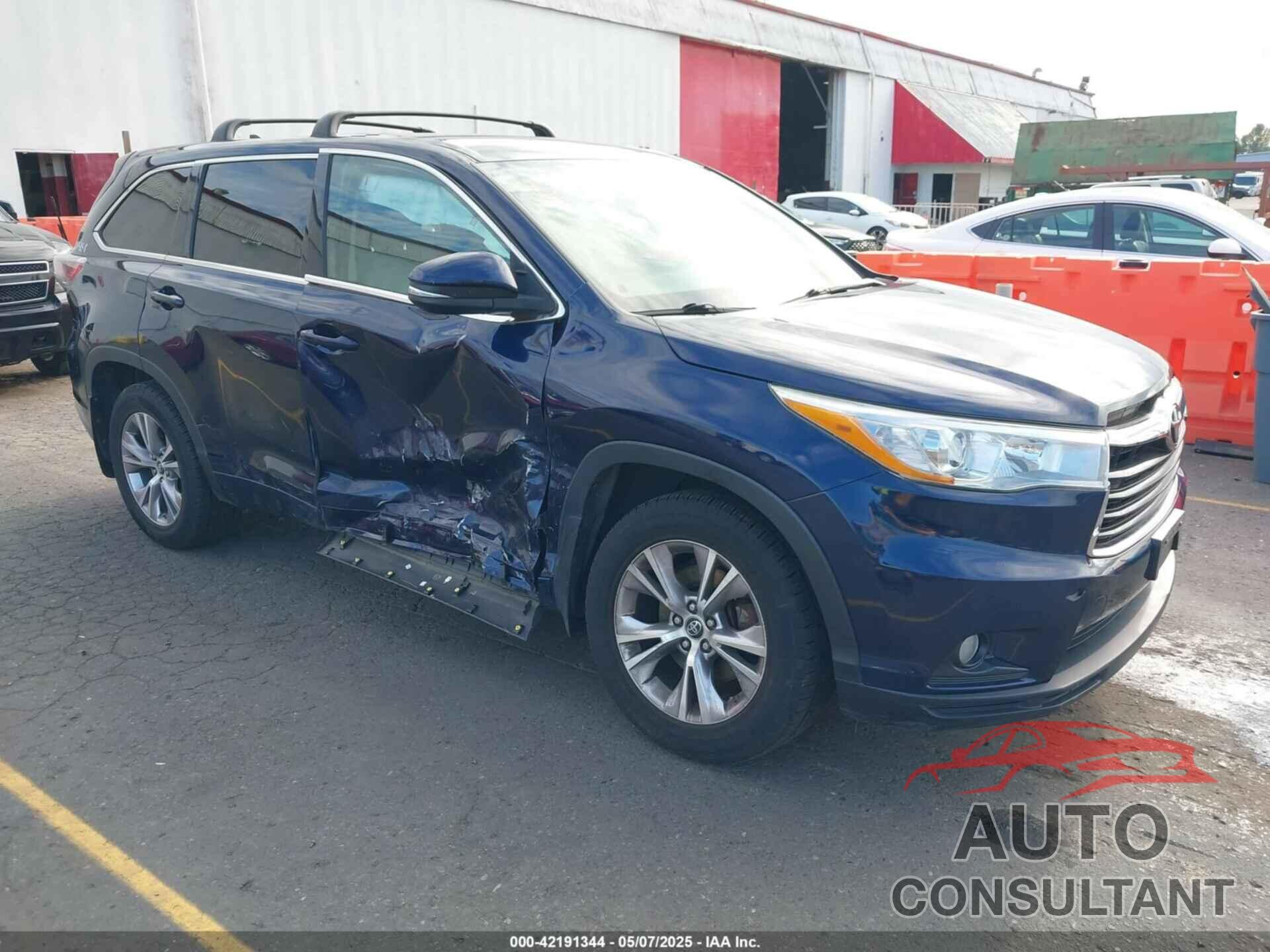 TOYOTA HIGHLANDER 2016 - 5TDBKRFH3GS347205