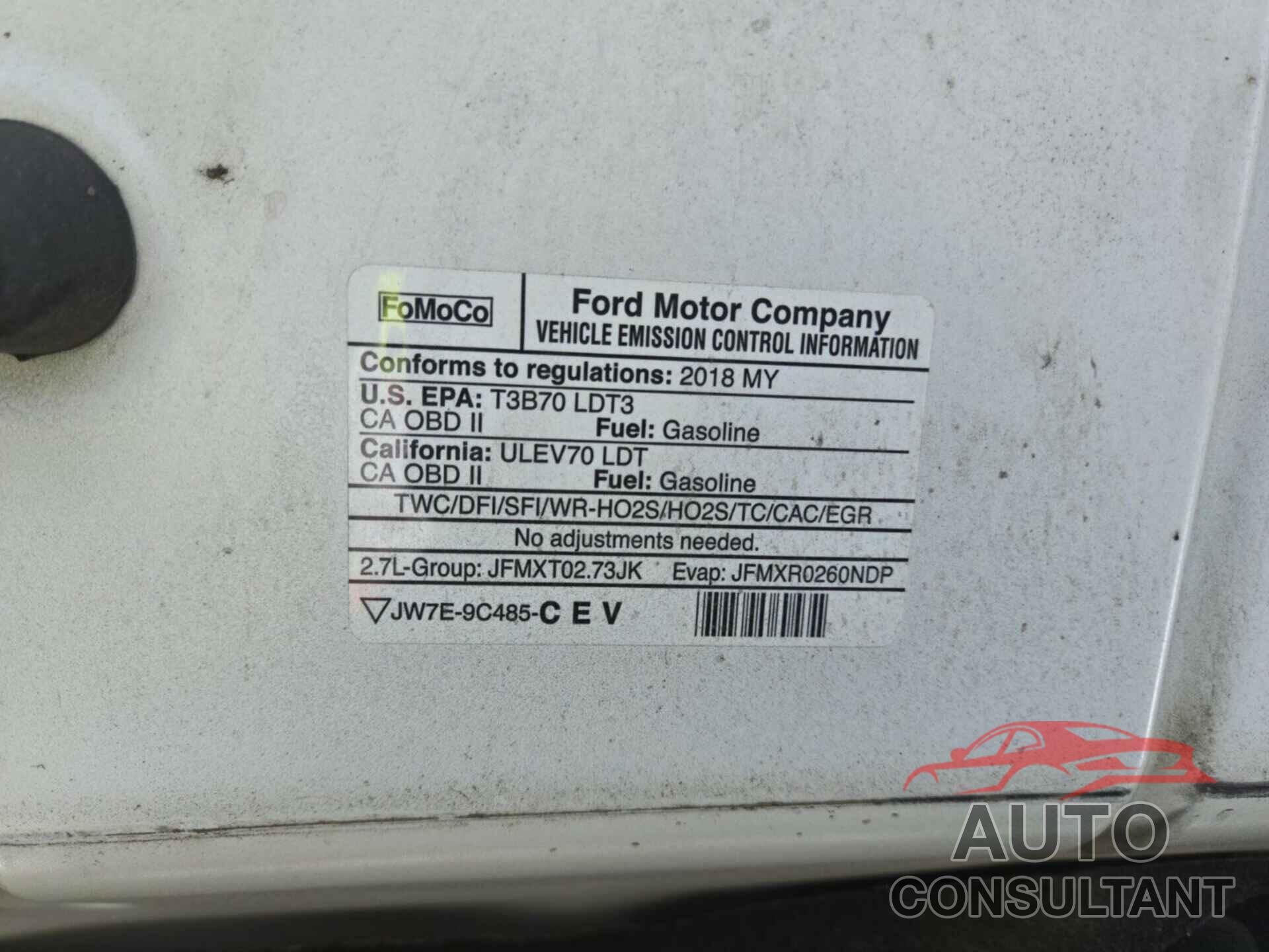 FORD F150 2018 - 1FTEX1CP8JKF23689