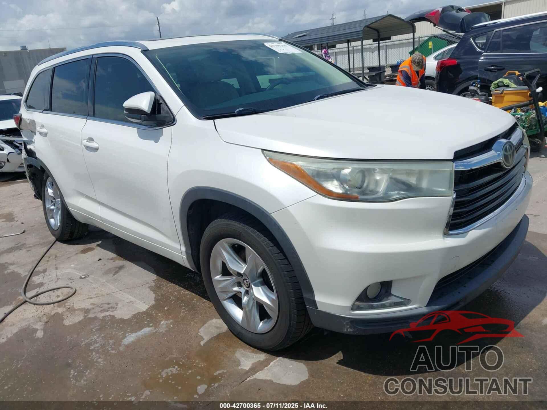TOYOTA HIGHLANDER 2016 - 5TDYKRFH7GS143663