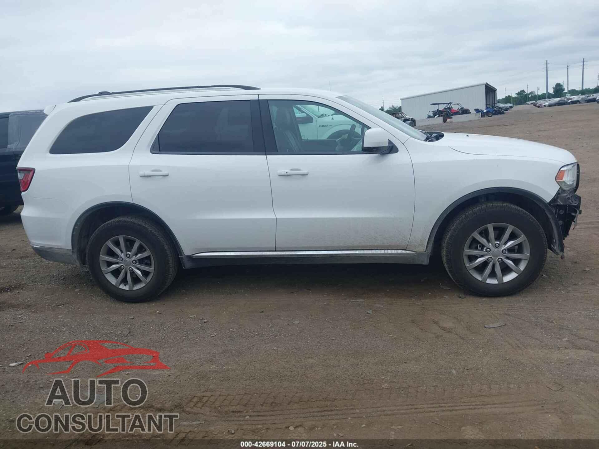 DODGE DURANGO 2017 - 1C4RDJAGXHC619437