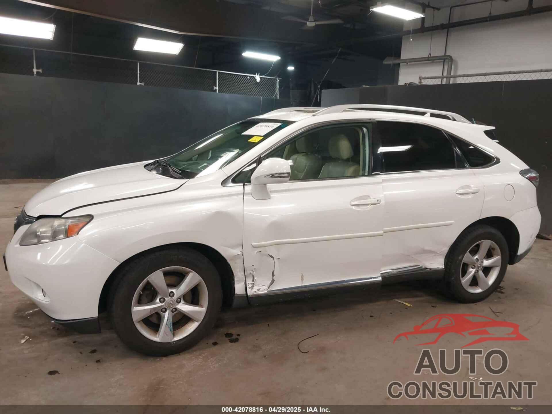 LEXUS RX 350 2010 - 2T2BK1BAXAC035811
