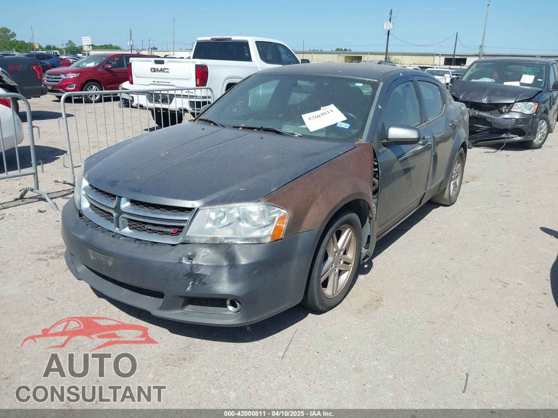 DODGE AVENGER 2013 - 1C3CDZCB8DN562180