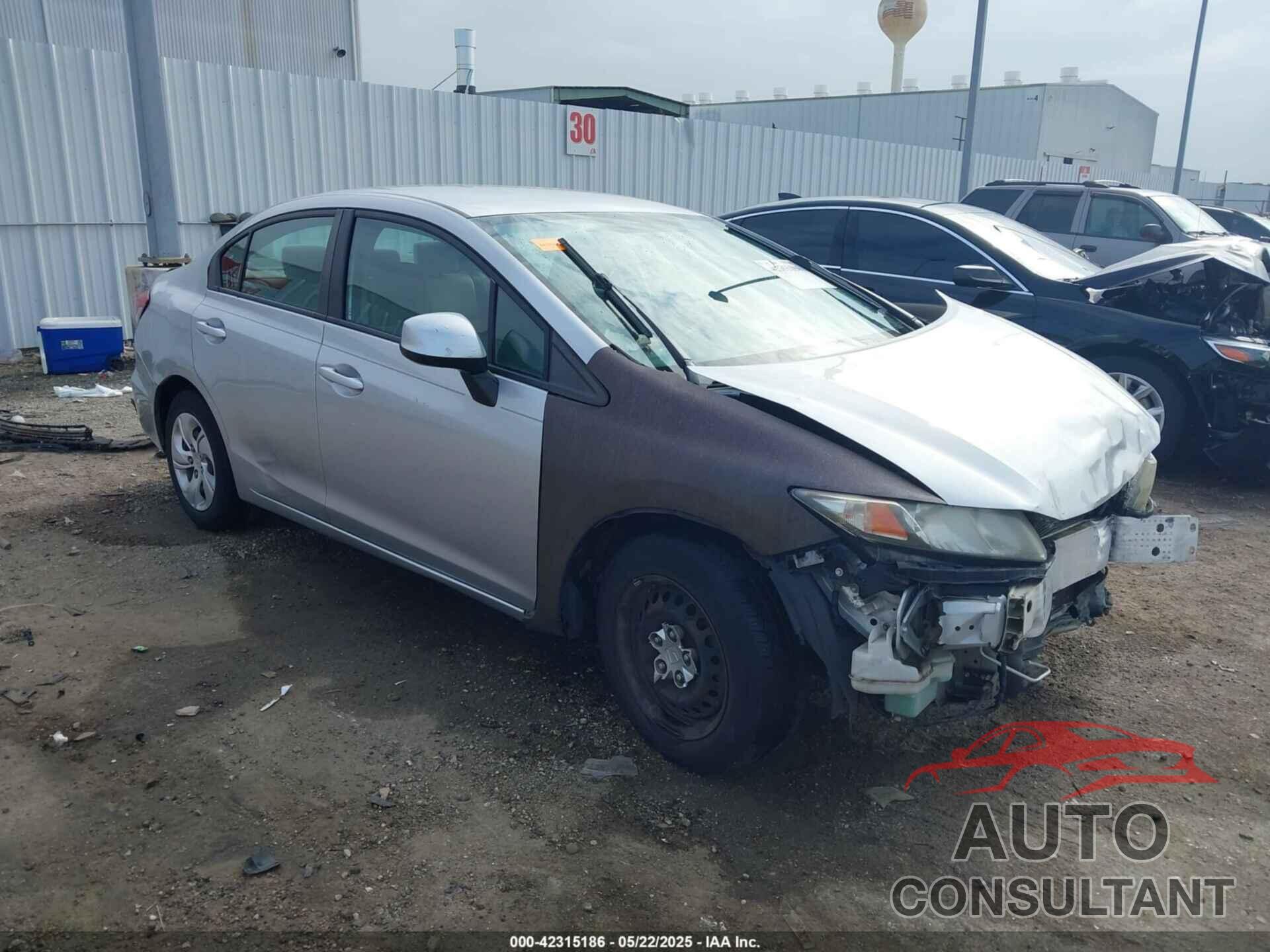 HONDA CIVIC 2013 - 19XFB2F59DE072198