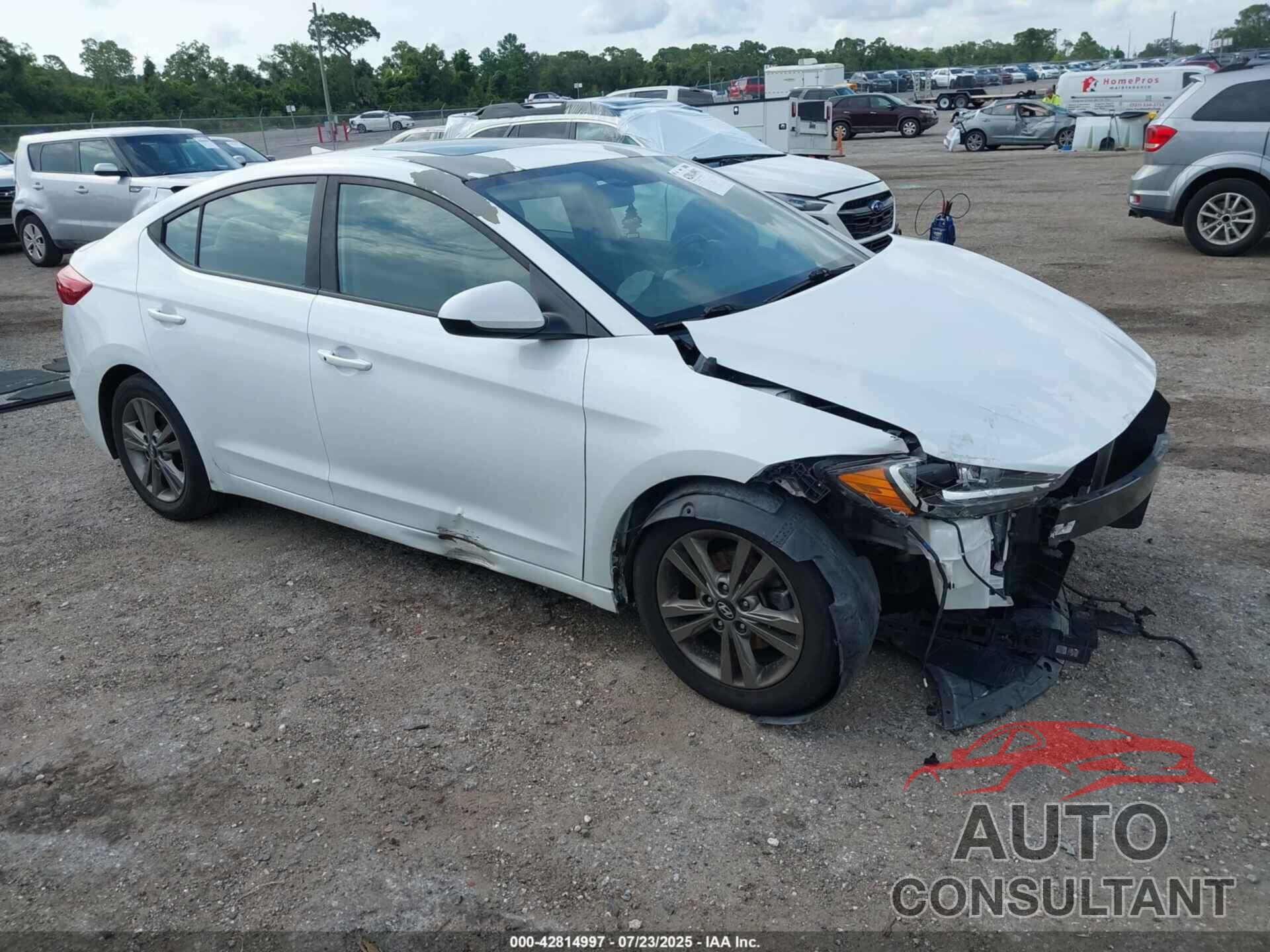 HYUNDAI ELANTRA 2018 - 5NPD84LFXJH390773