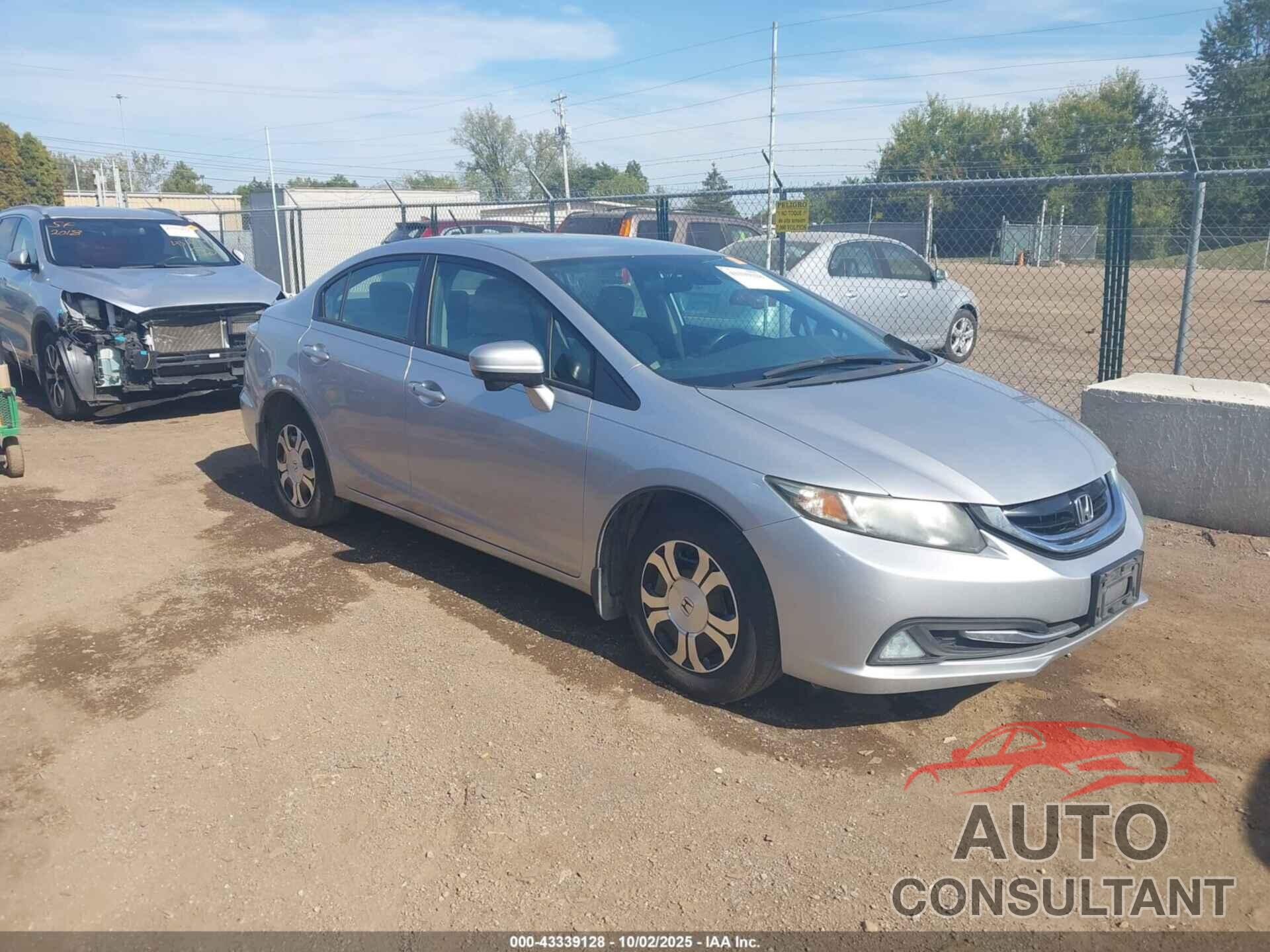 HONDA CIVIC HYBRID 2014 - 19XFB4F28EE000007